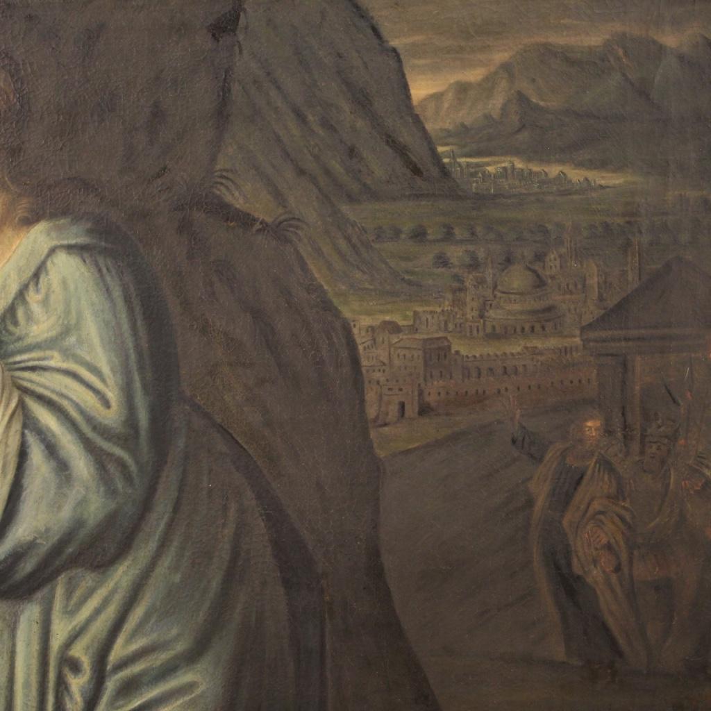 18th Century Oil on Canvas Italian Religious Painting Jesus, 1770 2