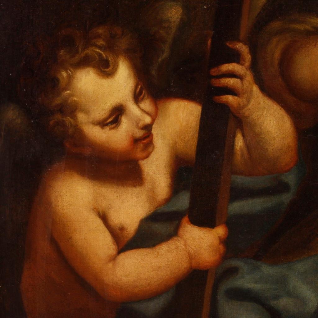 18th Century Oil on Canvas Italian Religious Painting Magdalene, 1720 1