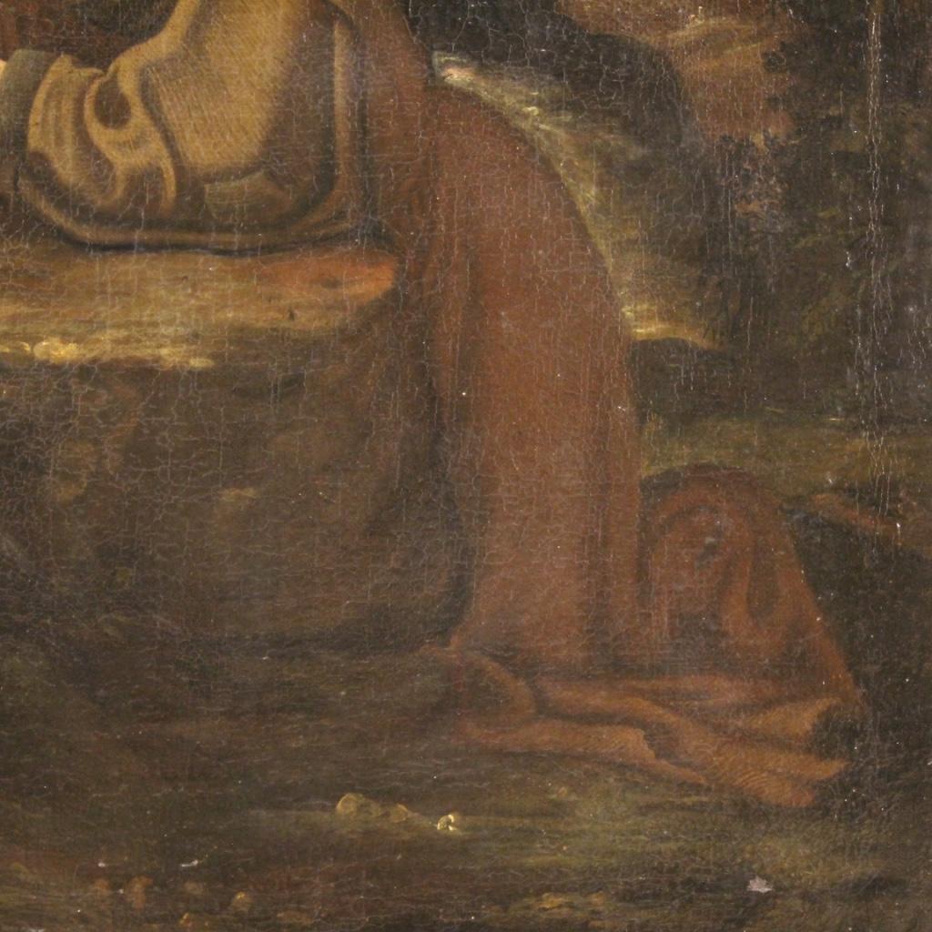18th Century Oil on Canvas Italian Religious Painting Saint Francis, 1720 6