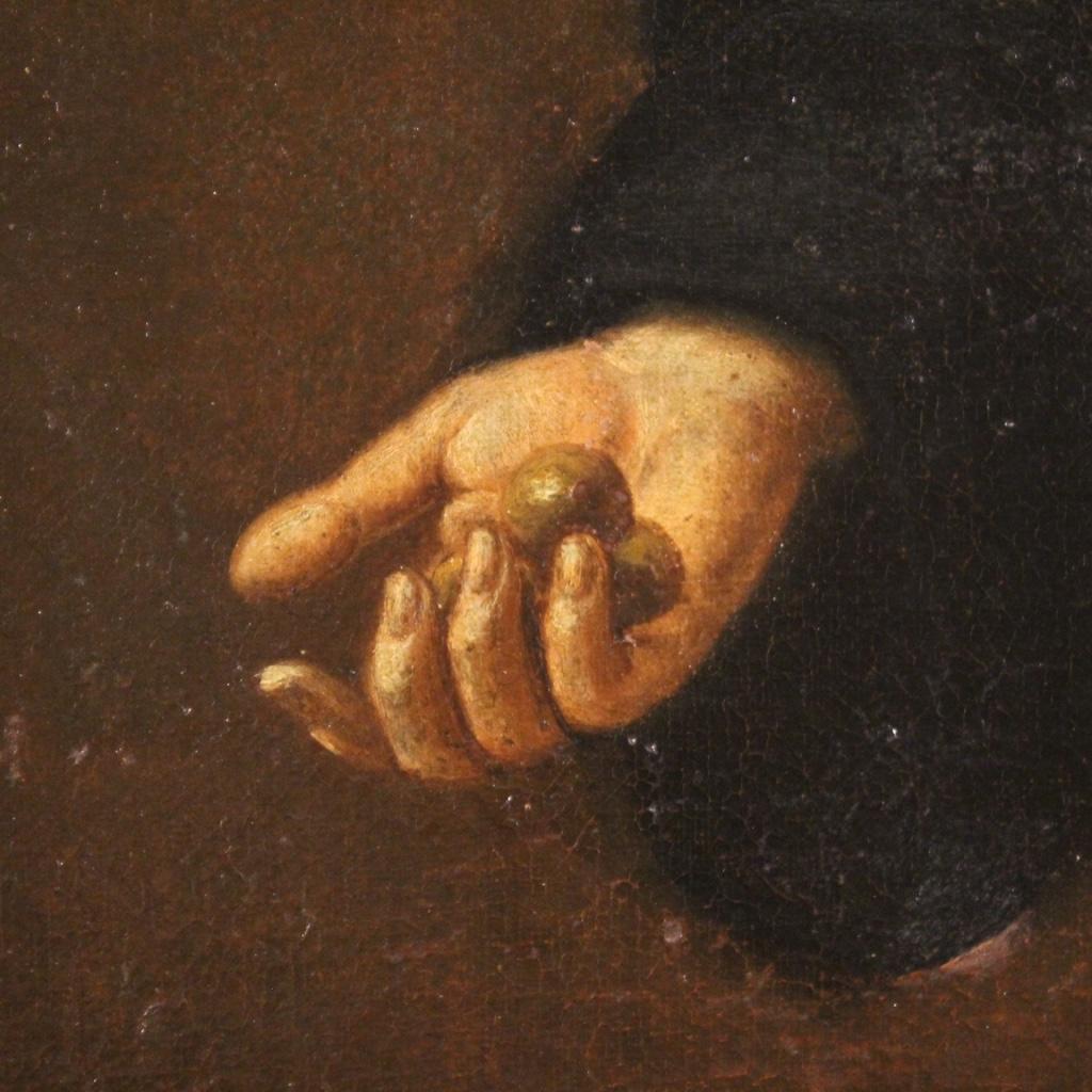 18th Century Oil on Canvas Italian Religious Painting Saint in Ecstasy, 1750 3