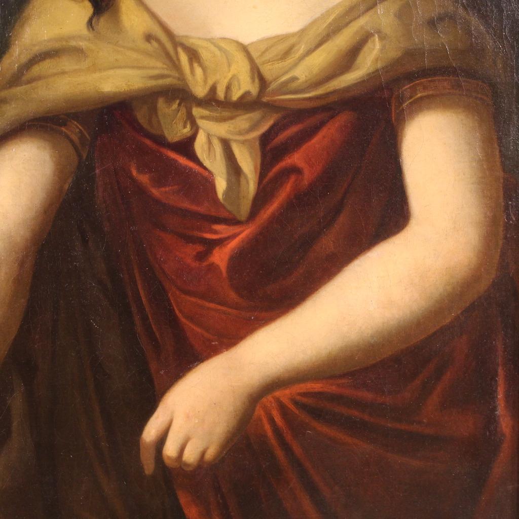 18th Century Oil on Canvas Mythological Painting Medea, 1770 For Sale 5