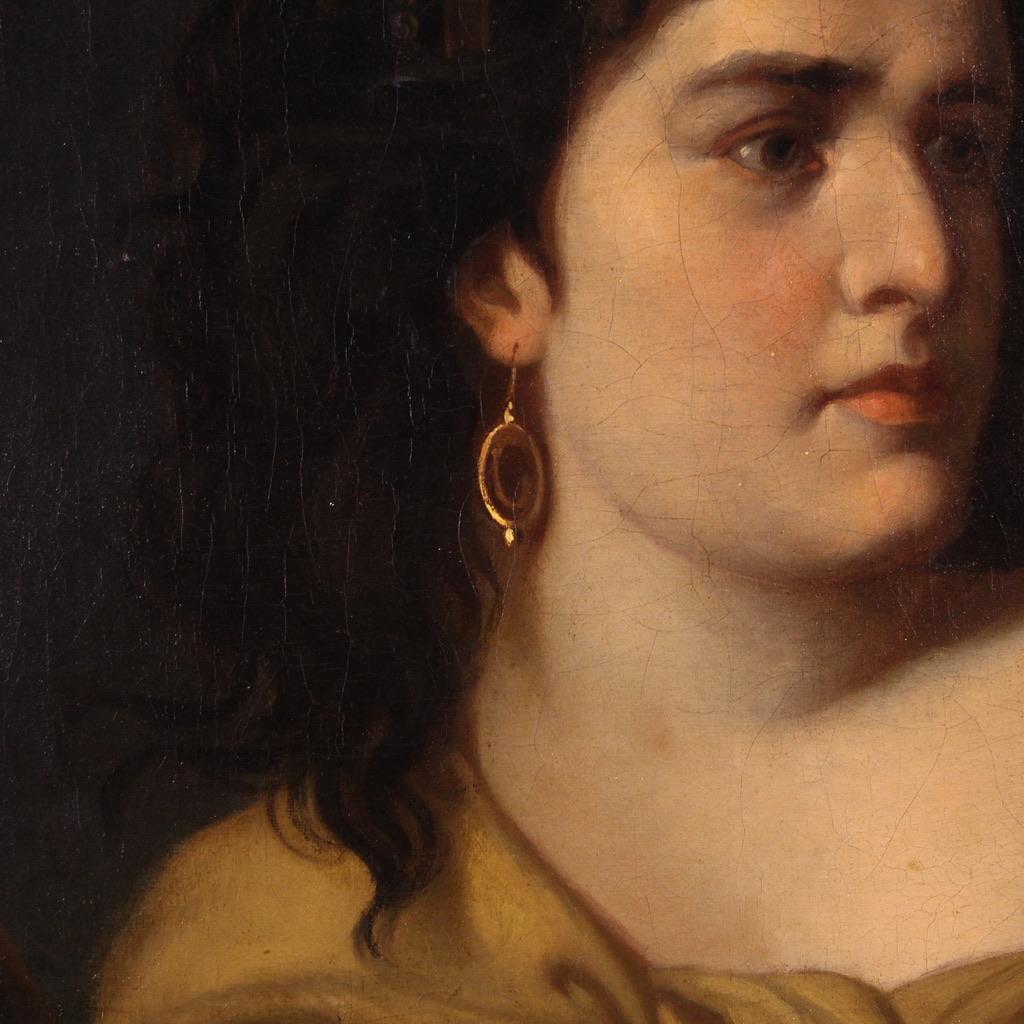 18th Century Oil on Canvas Mythological Painting Medea, 1770 For Sale 8
