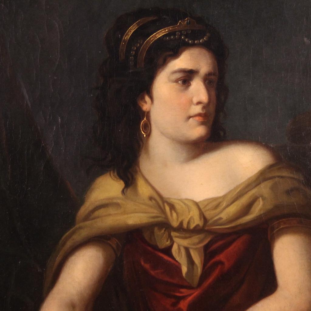 Austrian 18th Century Oil on Canvas Mythological Painting Medea, 1770 For Sale
