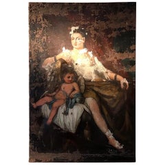 18th Century Oil on Canvas Painting