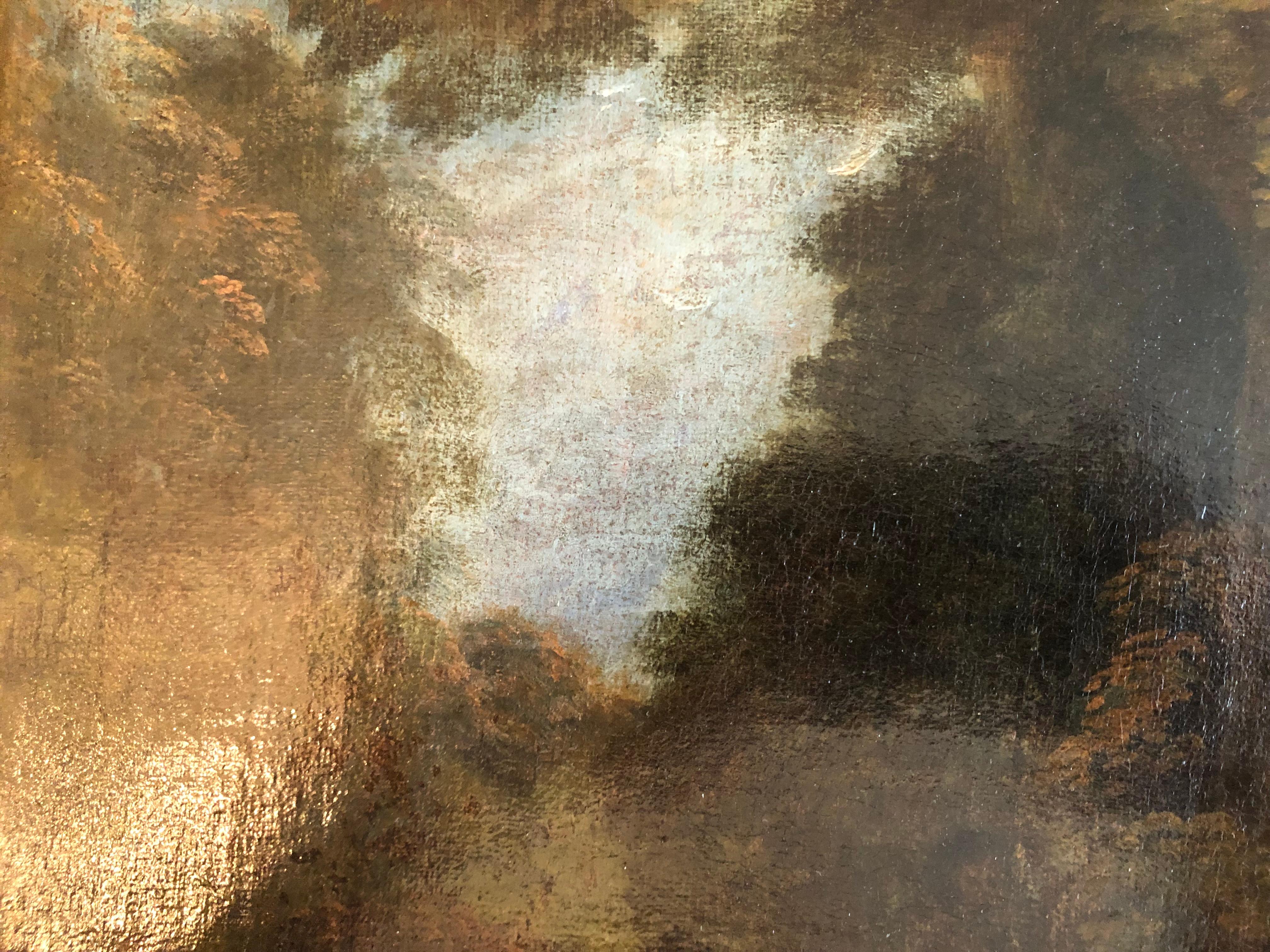 Landscape in the  Style of Jean-Antoine Watteau, 18th Century For Sale 1