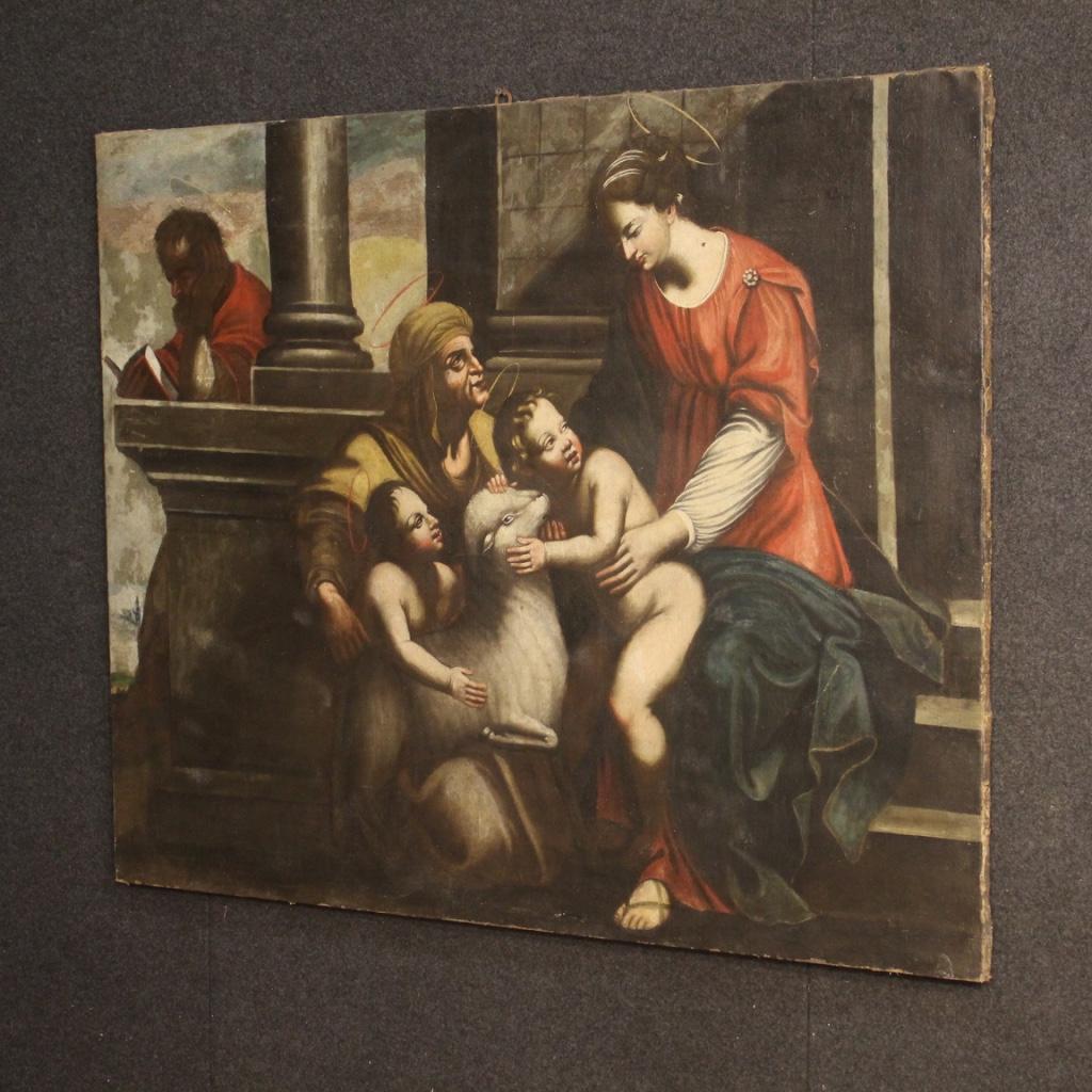 18th Century Oil on Canvas Religious Italian Painting, 1780 5