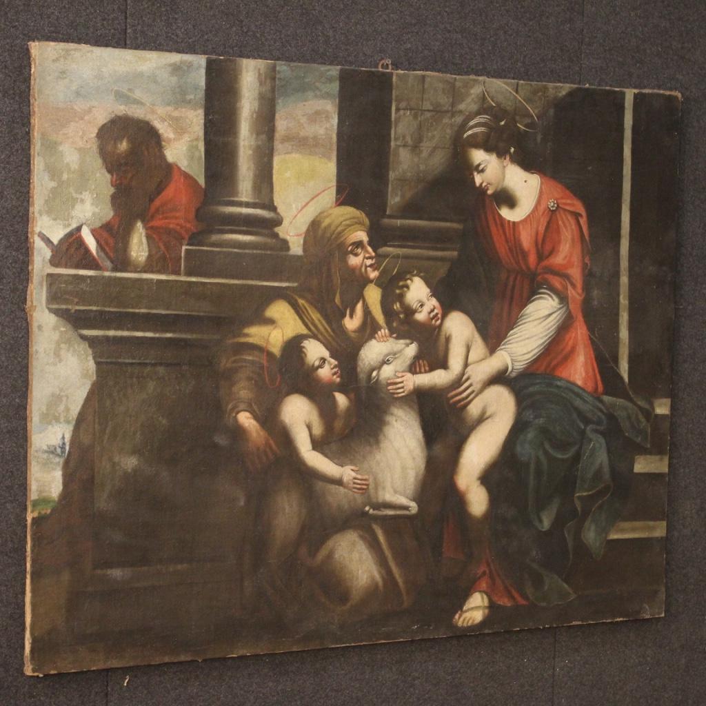 18th Century Oil on Canvas Religious Italian Painting, 1780 4
