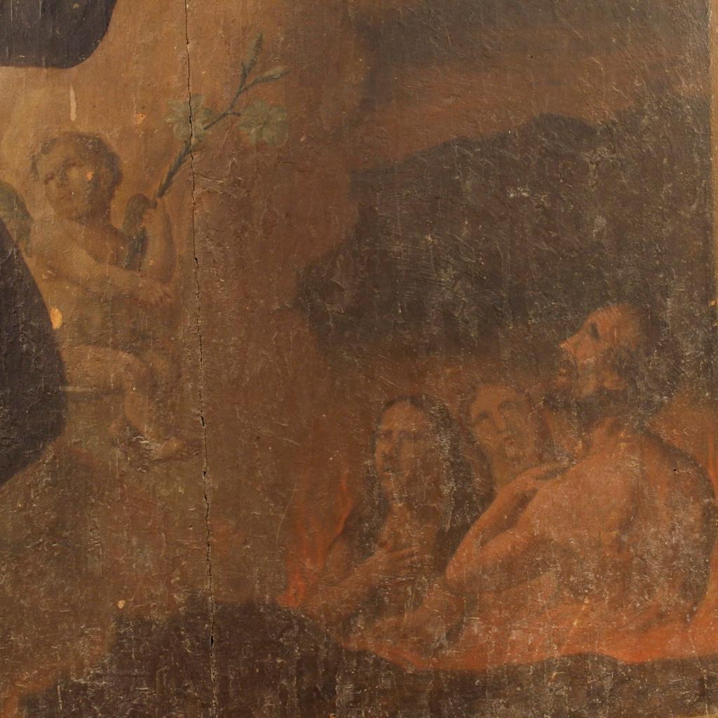 18th Century Oil on Panel Italian Religious Painting, 1780 2