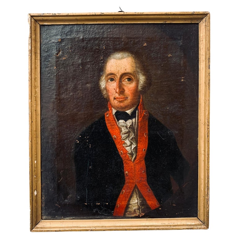 18th Century Oil Painting Of An European Nobility Count For Sale at 1stDibs