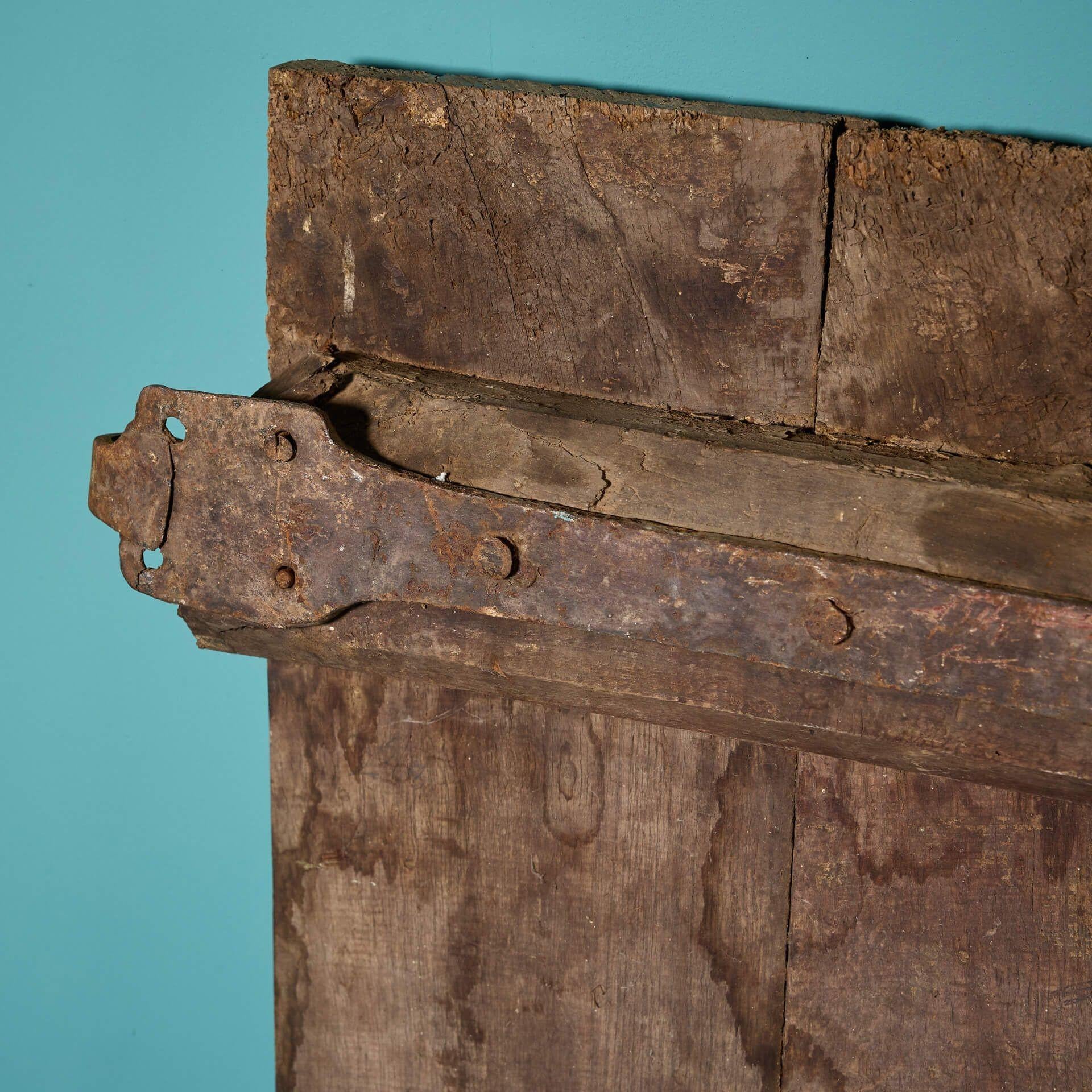 18th Century Old English Oak Plank Door For Sale 3