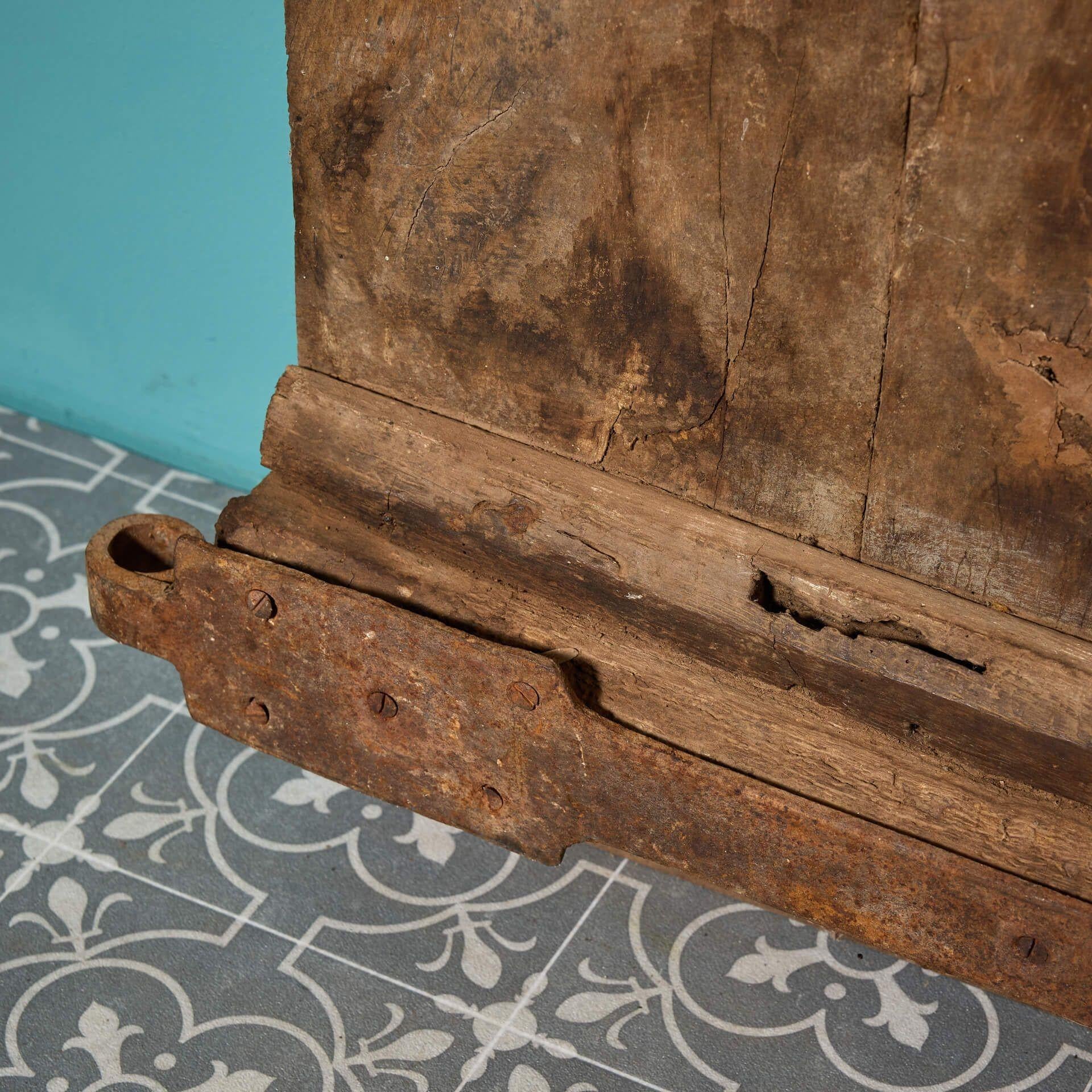 18th Century Old English Oak Plank Door For Sale 4