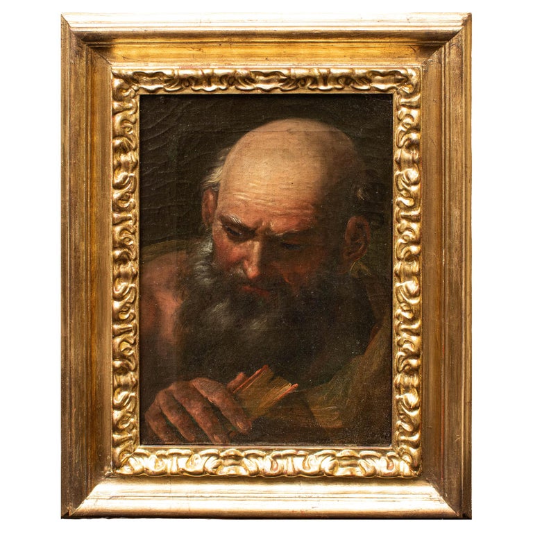 18th Century Old Man Portrait Painting Emilian School Oil on Canvas For ...
