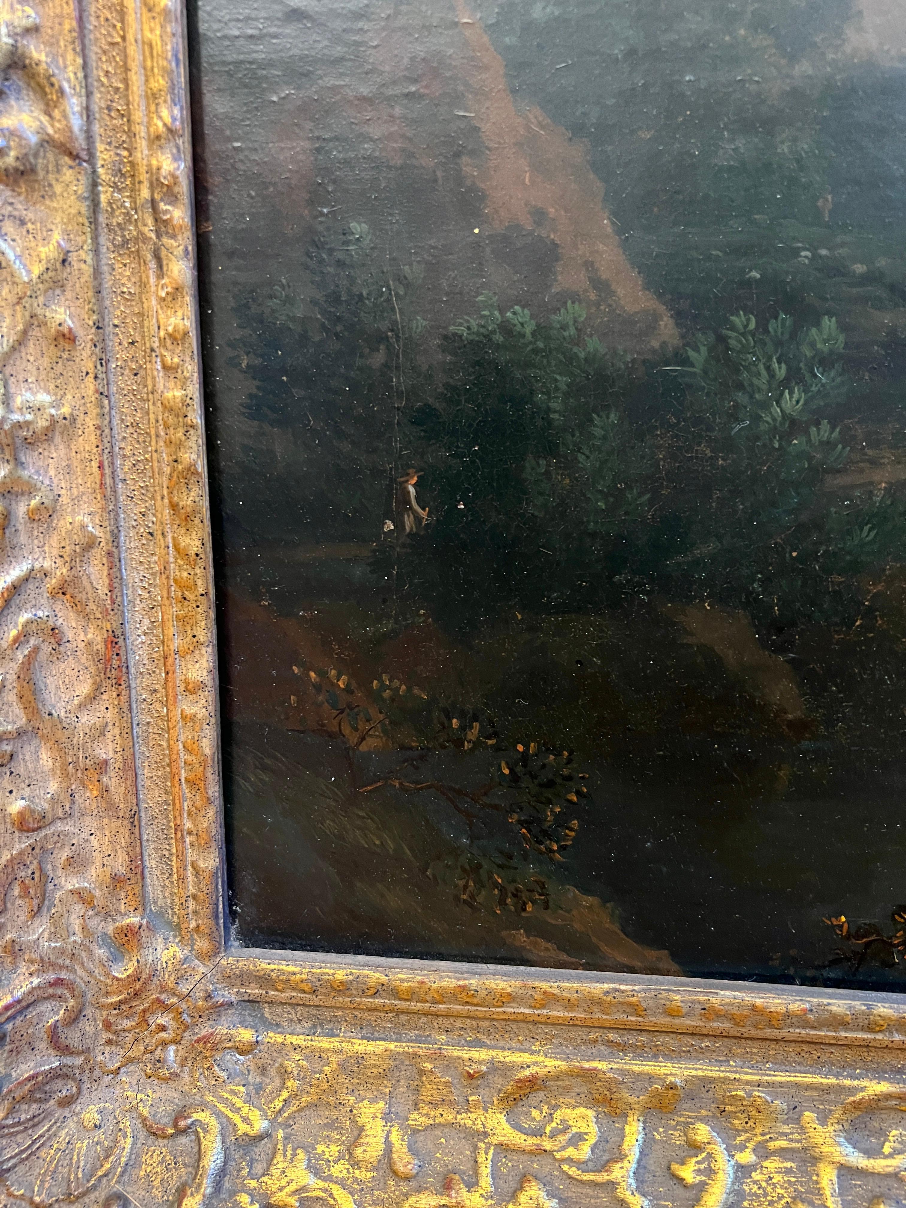18° secolo, Antico Maestro Europeo Pittura di Paesaggio Scuola Italiana in vendita 3