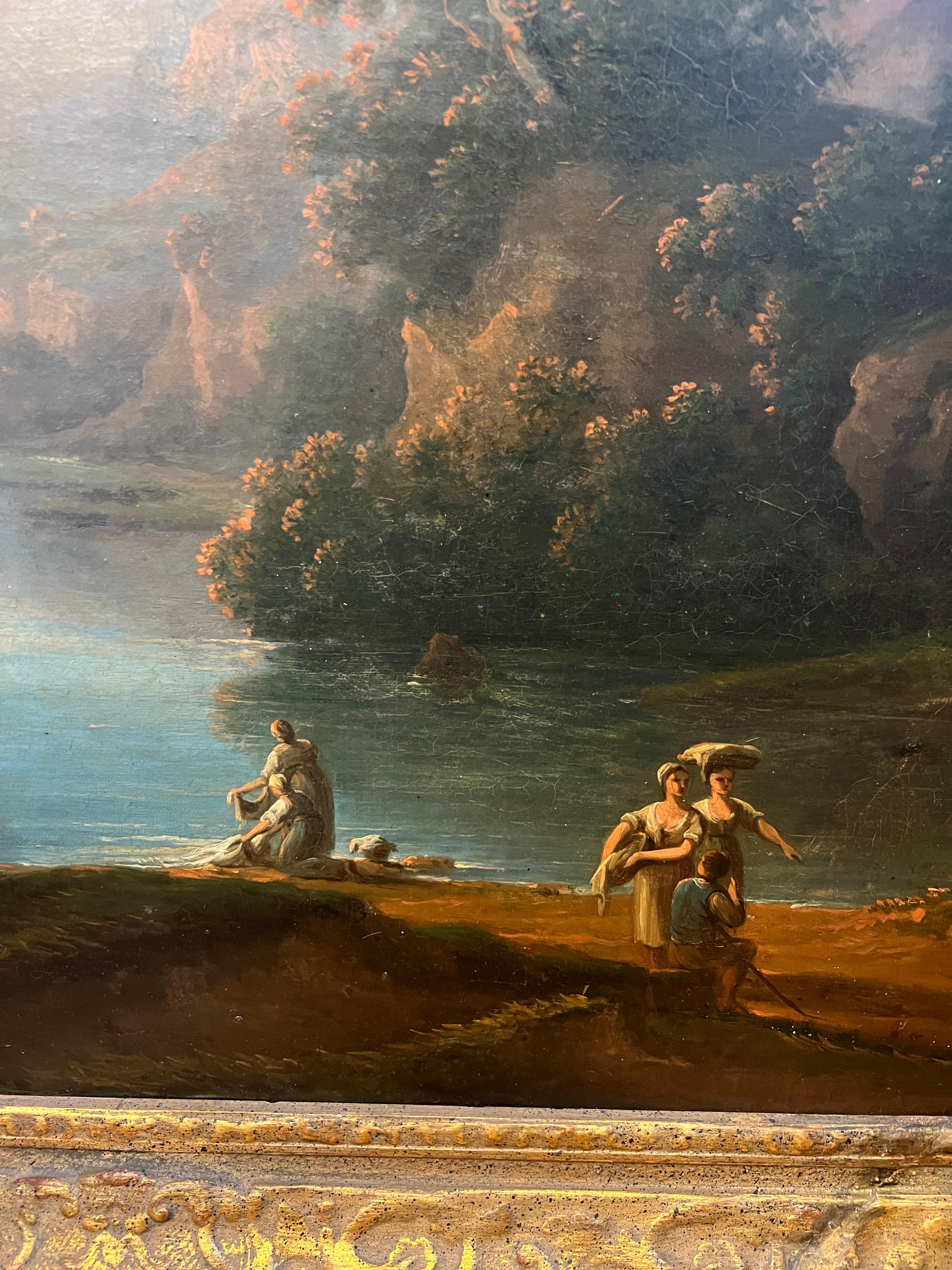 18° secolo, Antico Maestro Europeo Pittura di Paesaggio Scuola Italiana in vendita 1