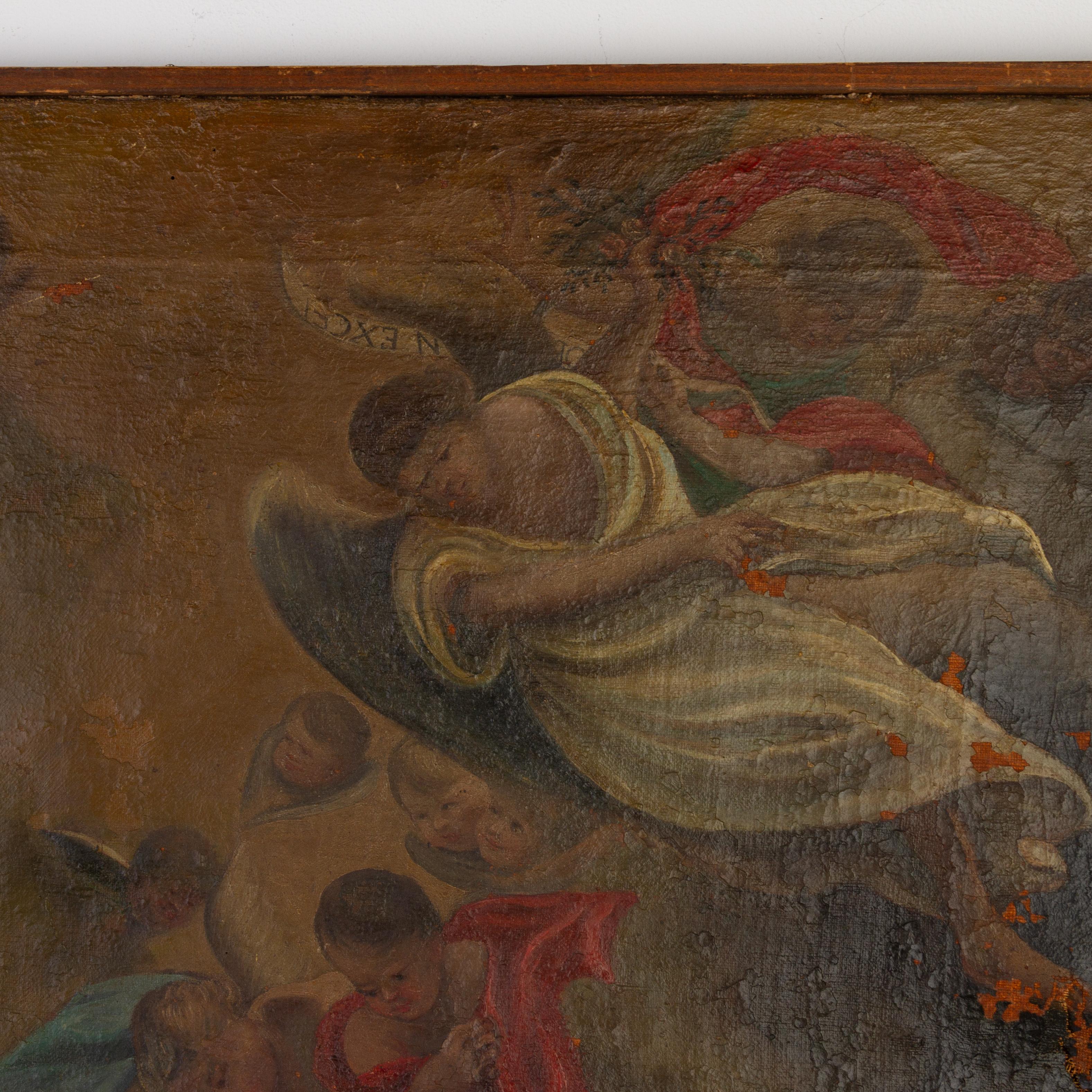 18th Century and Earlier 18th Century Old Master Painting Nativity For Sale