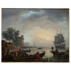 Ölgemälde Alter Meister des 18. Jahrhunderts, Claude Joseph Vernet zugeschrieben, Frankreich