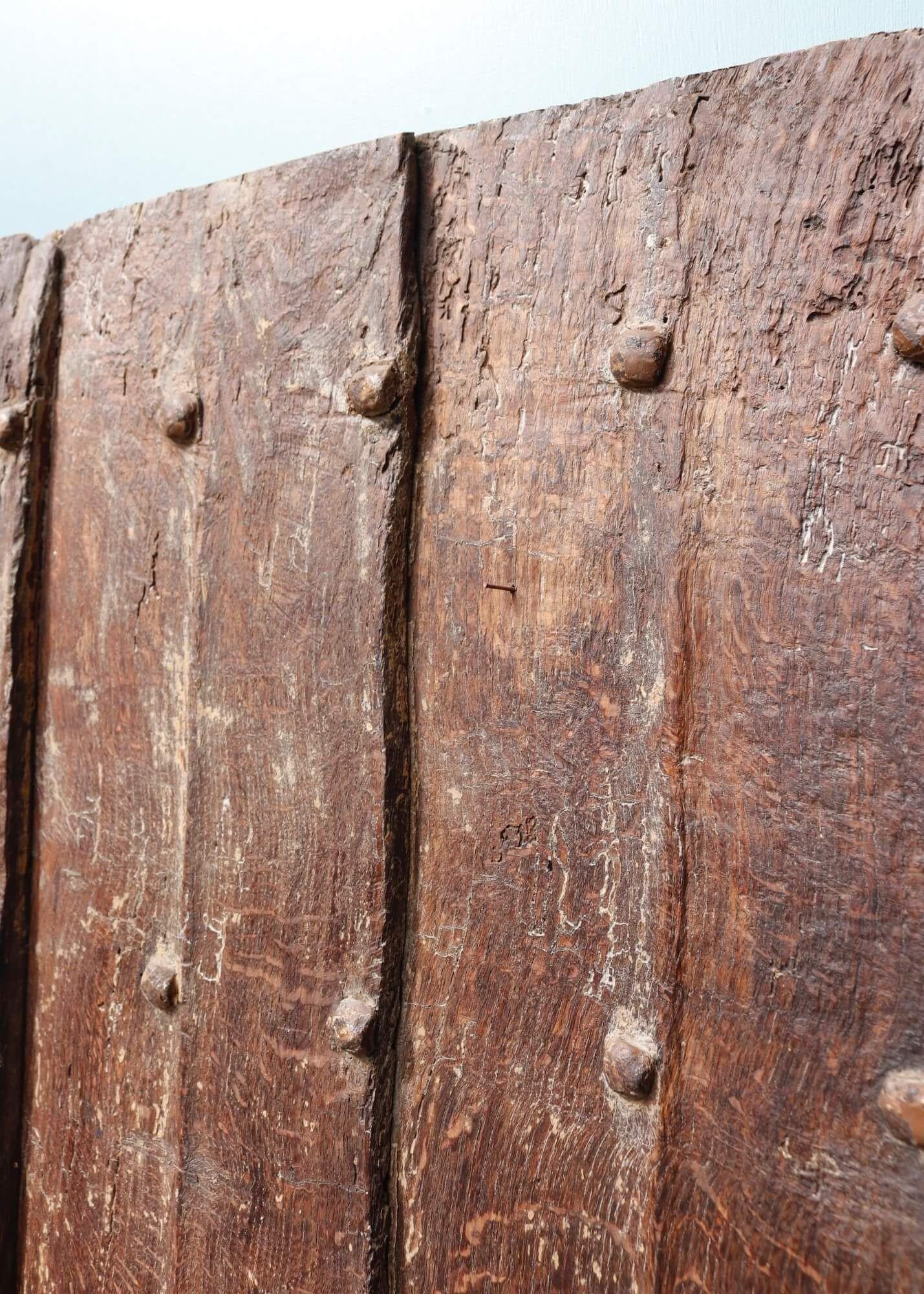 Wood 18th Century Old Oak Plank Door For Sale