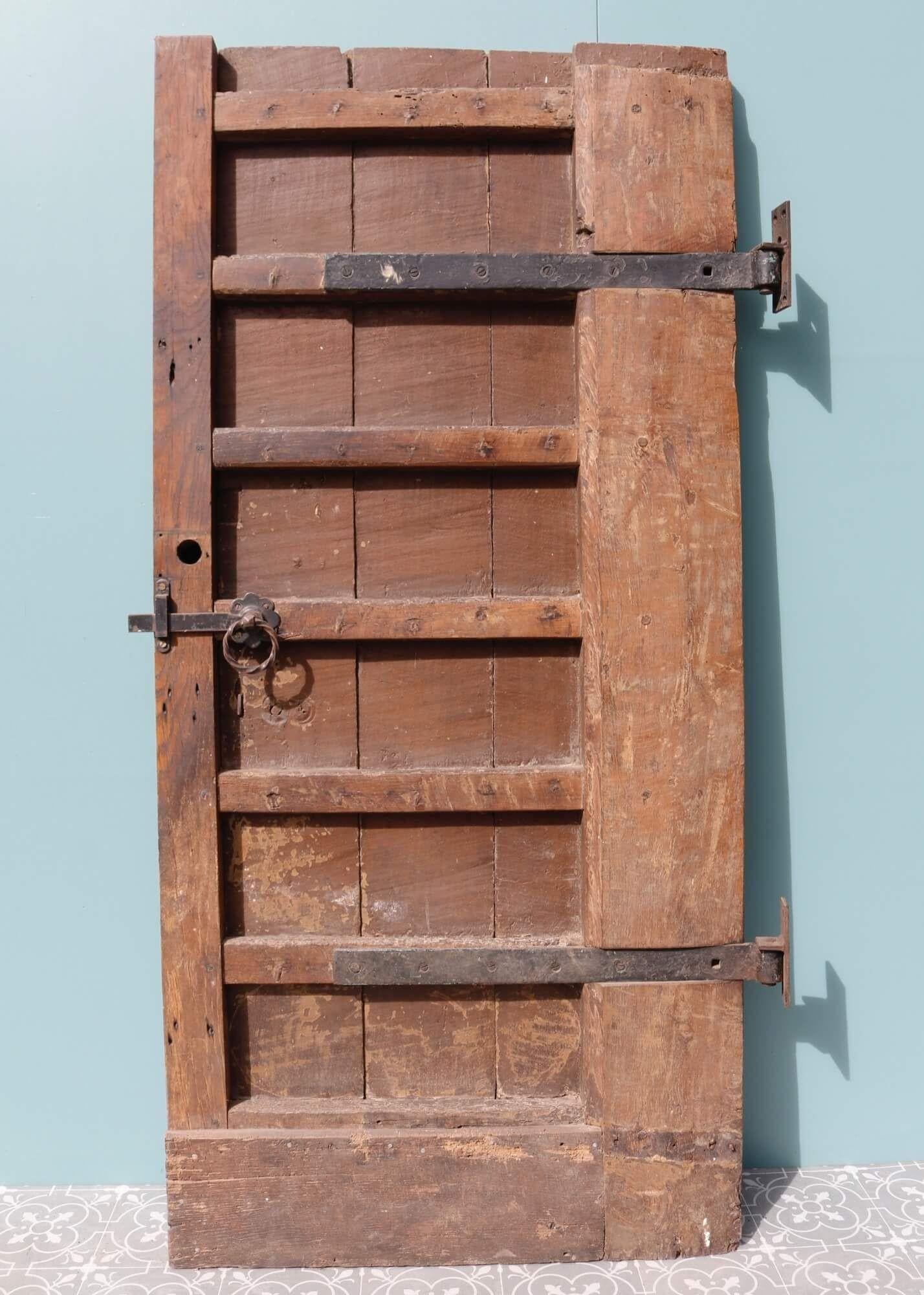18th Century Old Oak Plank Door For Sale 2