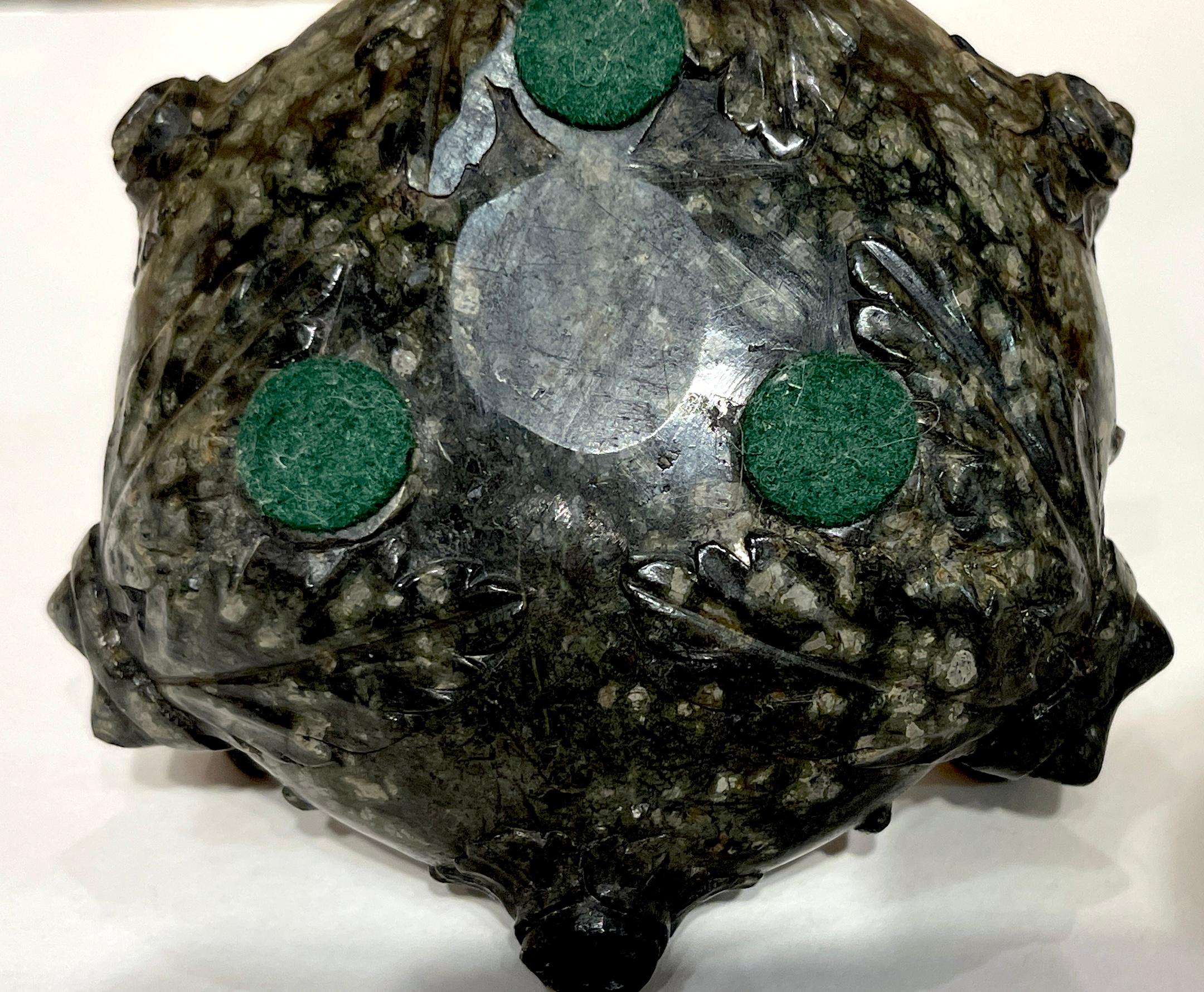 Caja de Mesa de Mármol Verdigris Tallado Estilo Renacimiento Italiano Siglo XVIII/Antiguo en venta 9