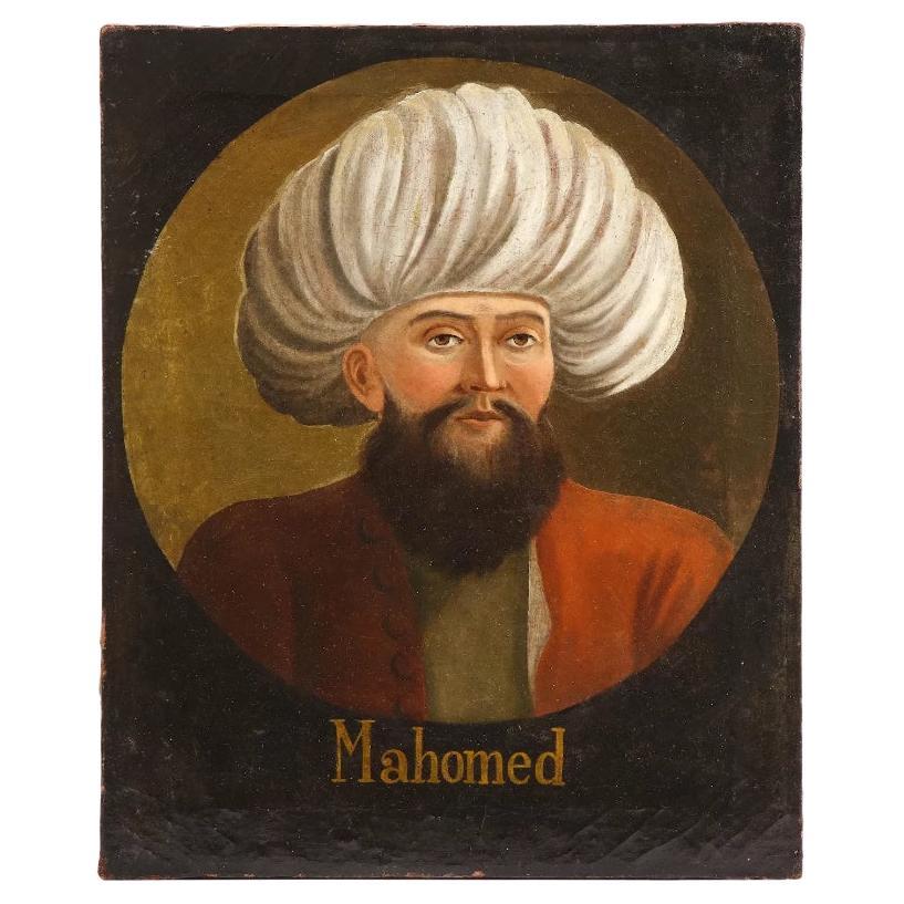 18th Century or 19th Century Orientalist Painting Of A Turkish Ottoman Sultan Ma