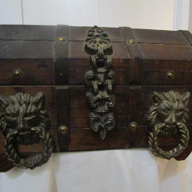 18th Century or Earlier Brass - Iron Bound Continental Lockbox  For Sale 3
