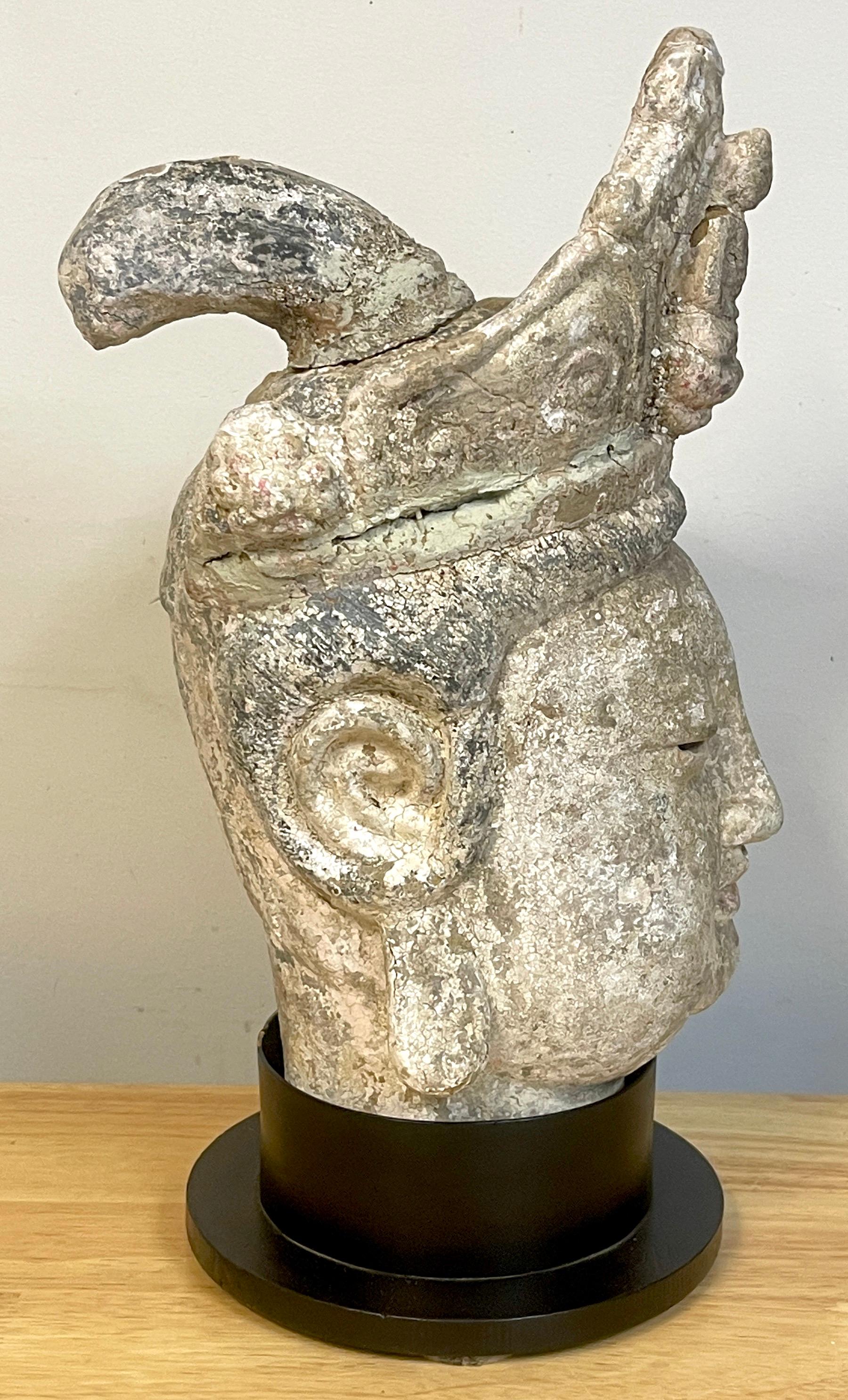 Ming Dynasty Polychromed Clay & Stucco Head of Bodhisattva Guanyin 3