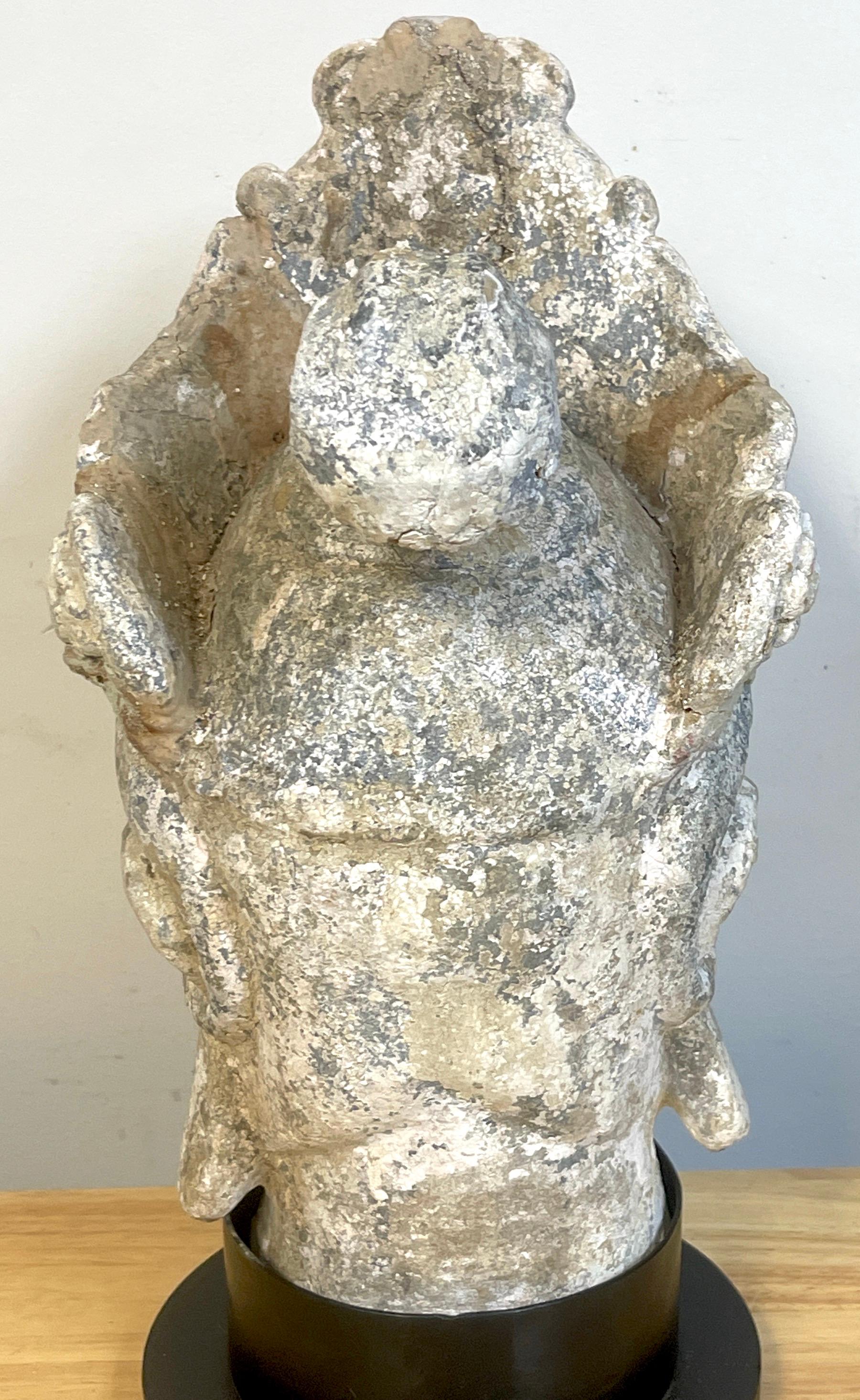 Ming Dynasty Polychromed Clay & Stucco Head of Bodhisattva Guanyin 4