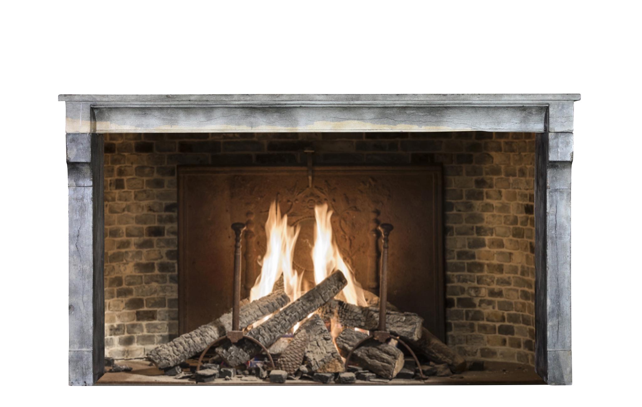 18th Century Original Antique Bicolor Fireplace Surround Extra Wide For Sale 7