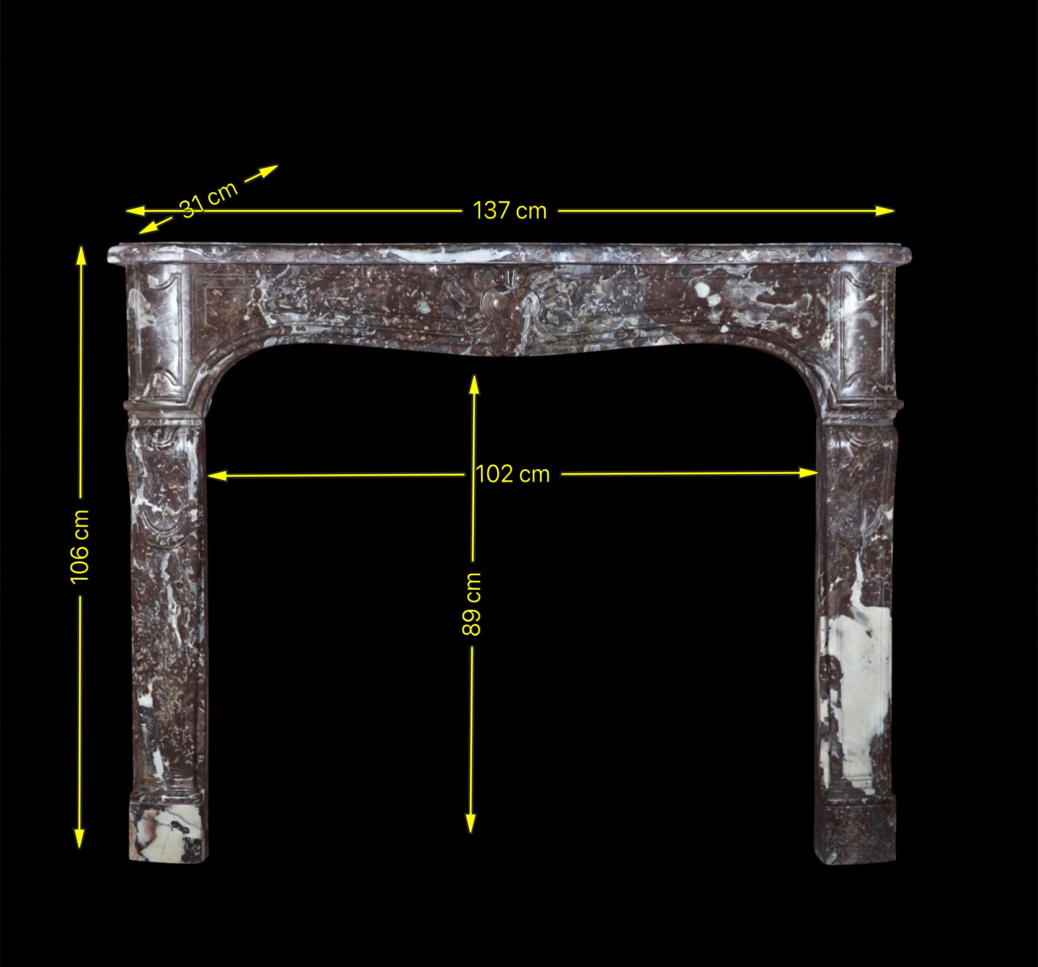 18ème siècle Original Classic Antique Regency Fireplace Surround Belgian Marble en vente 4