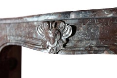 18th Century Original Classic Antique Regency Fireplace Surround Belgian Marble