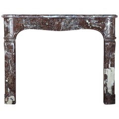 Camino originale classico antico Regency del 18° secolo con cornice in marmo belga