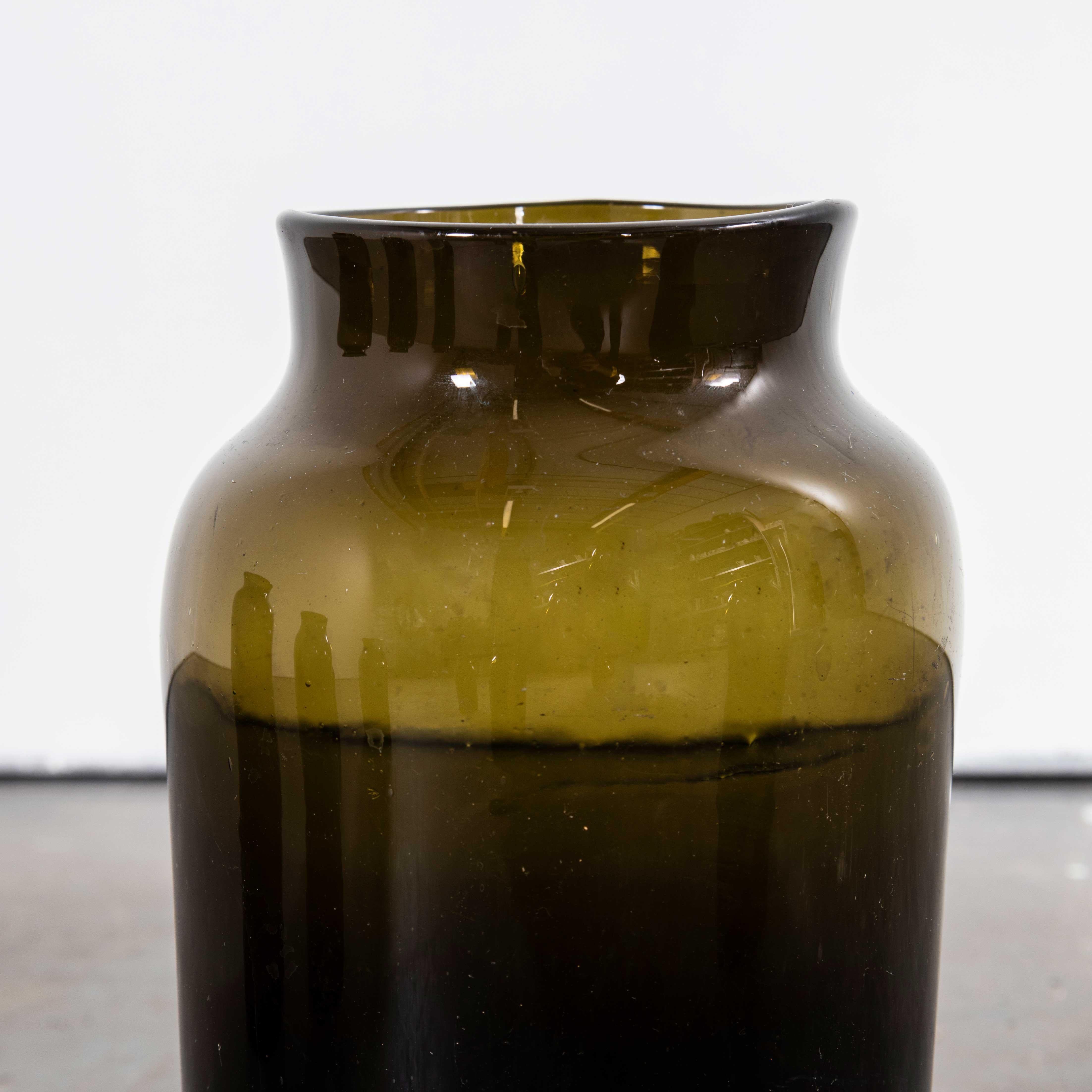Glass 18th Century Original French Gherkin Jars For Sale