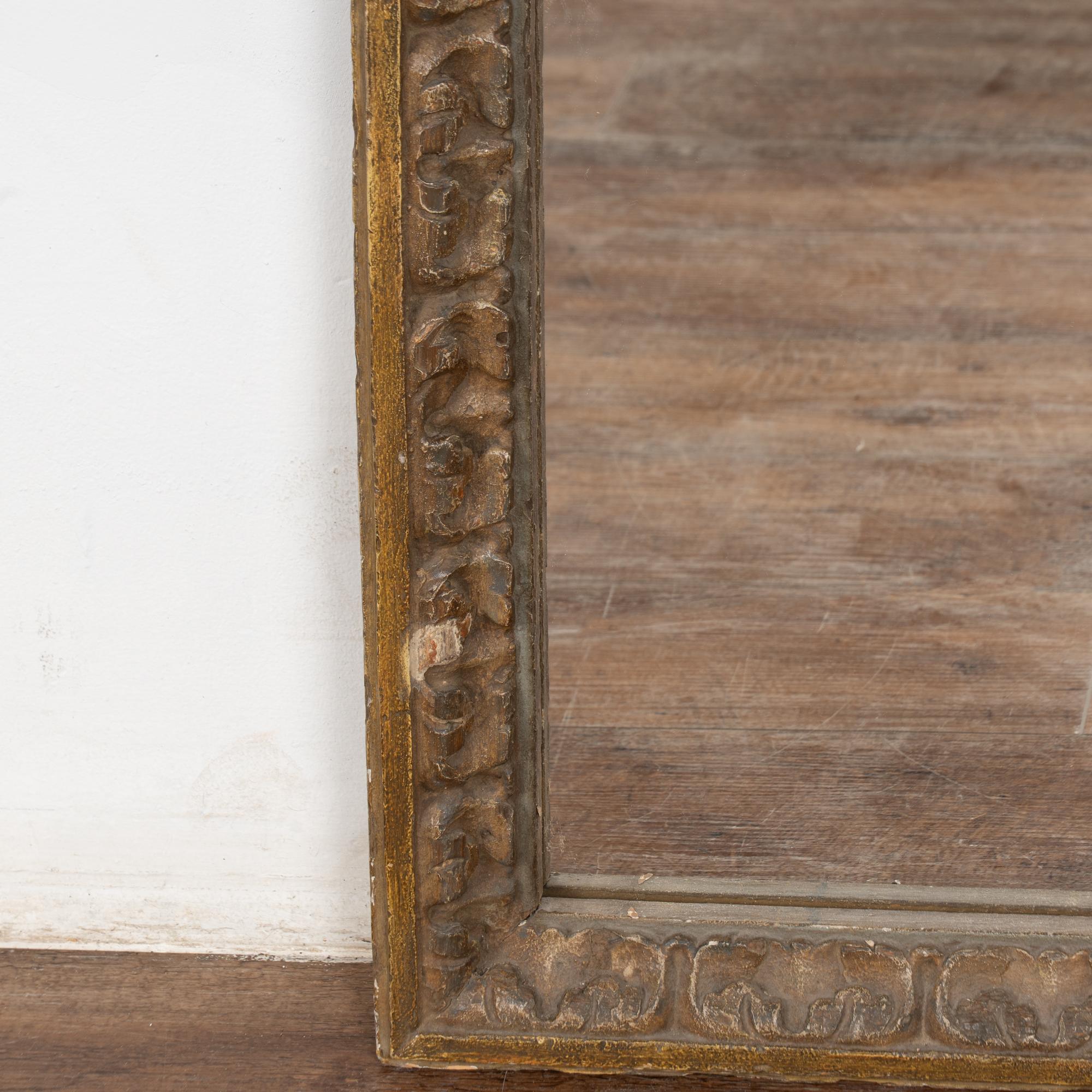 18th Century Original Painted and Carved Altarpiece Mirror from Portugal For Sale 11