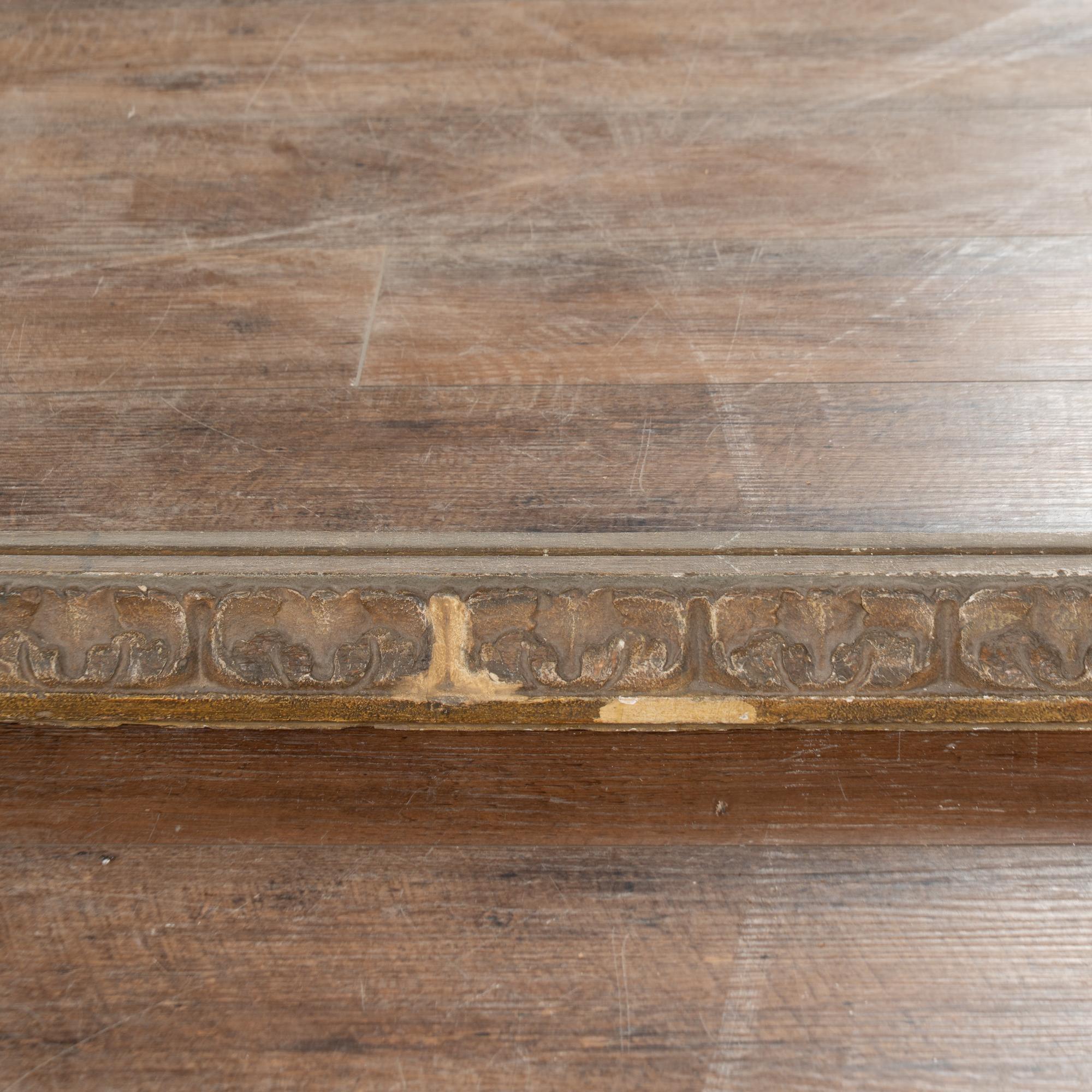 18th Century Original Painted and Carved Altarpiece Mirror from Portugal For Sale 12