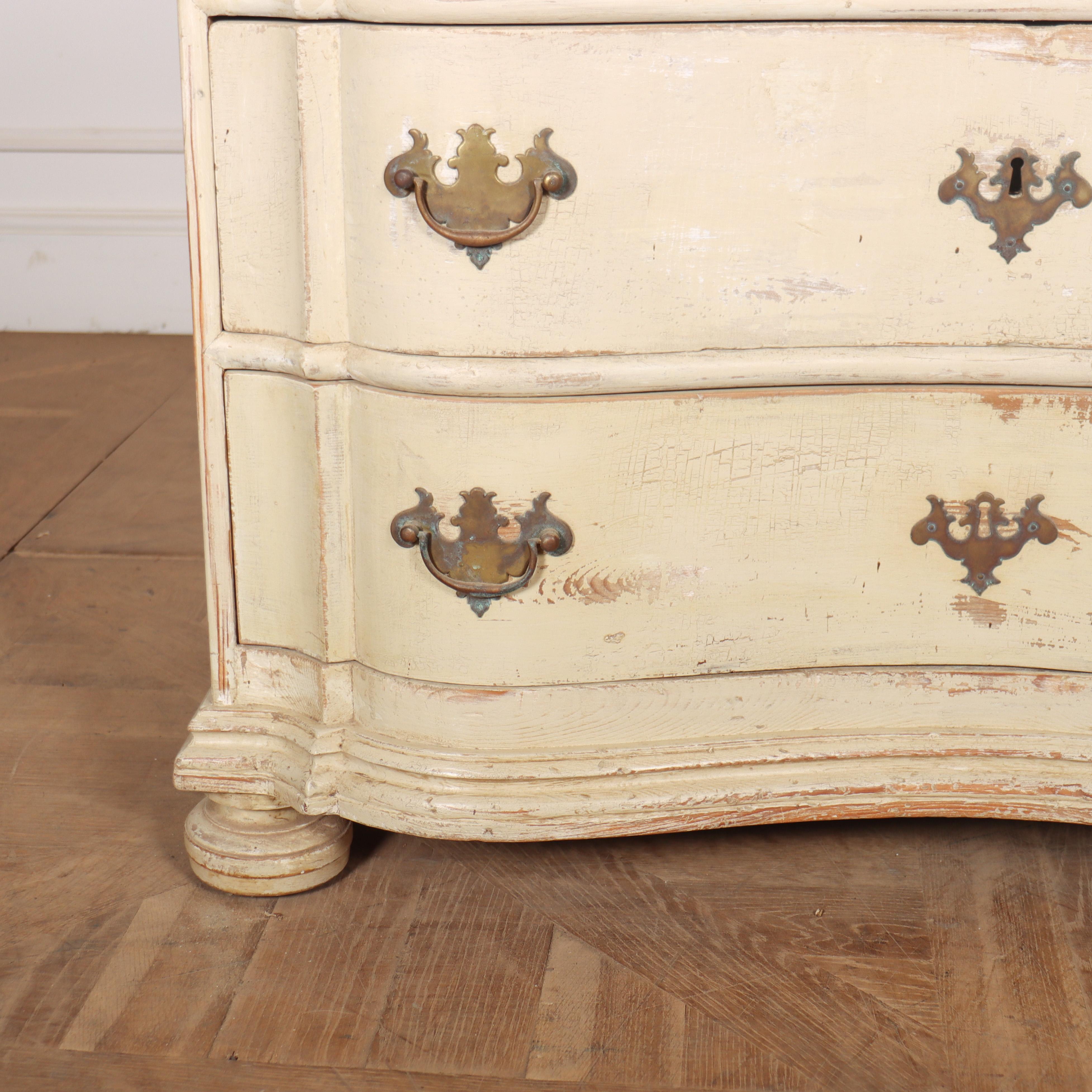 Danish 18th Century Original Painted Commode For Sale