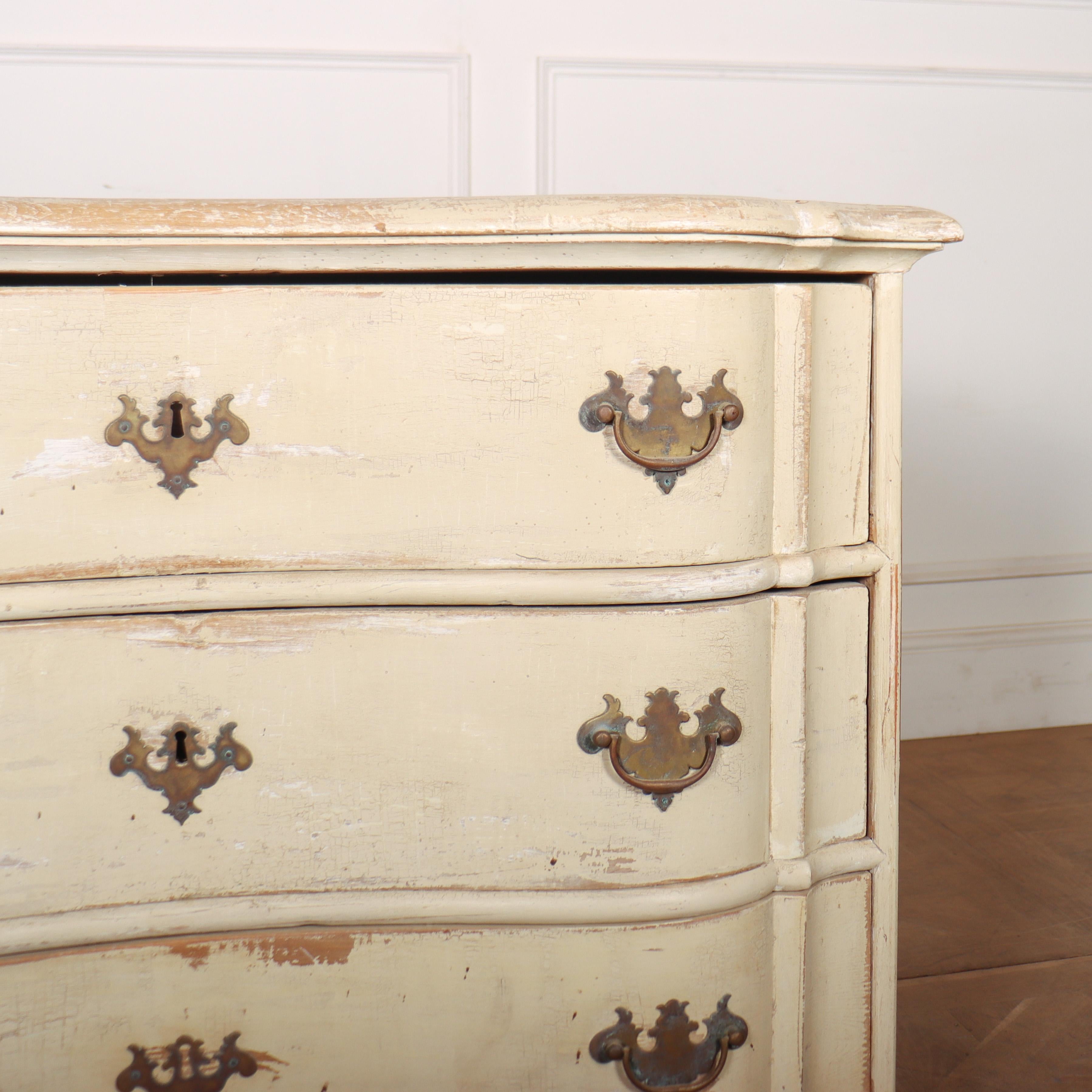 18th Century and Earlier 18th Century Original Painted Commode For Sale