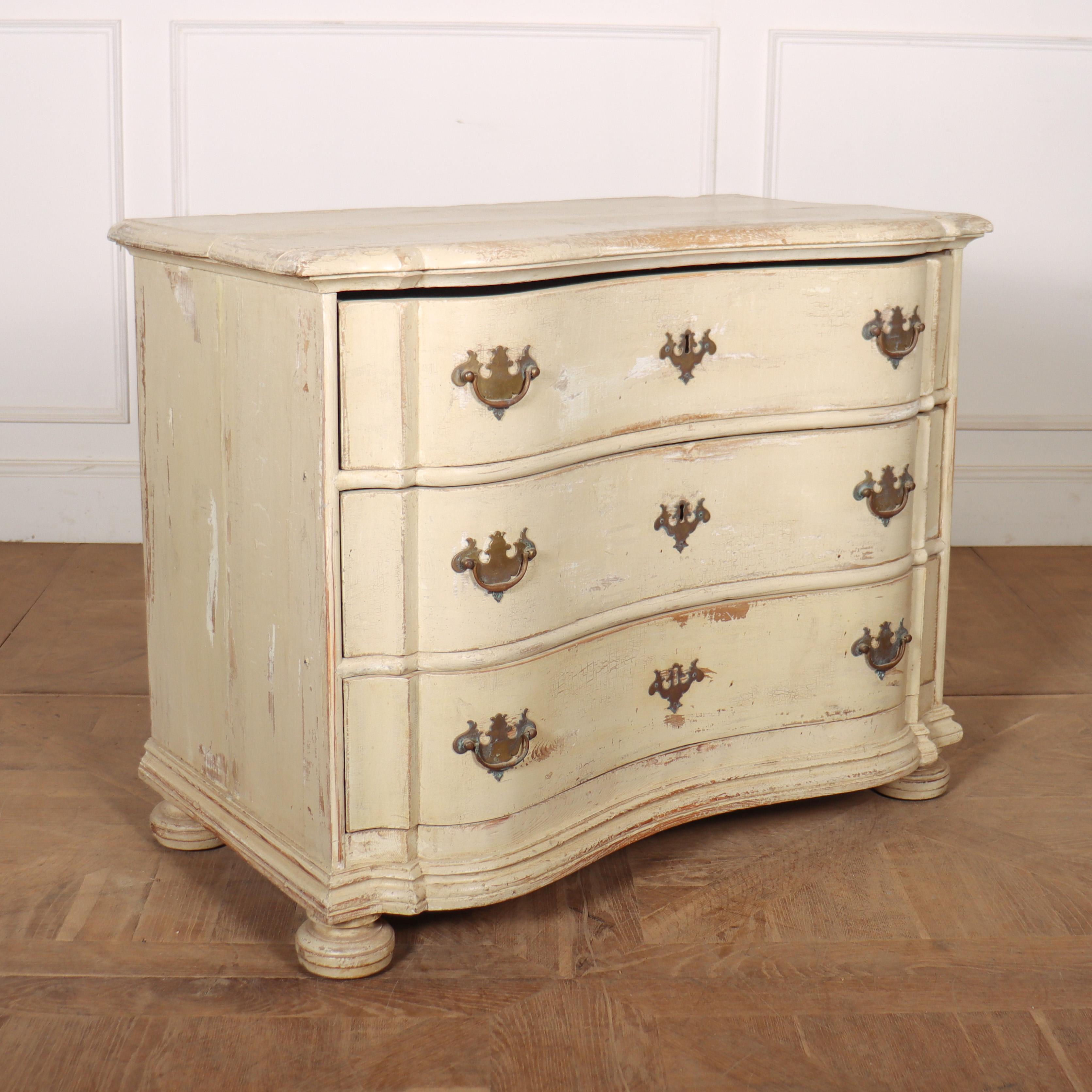 Pine 18th Century Original Painted Commode For Sale