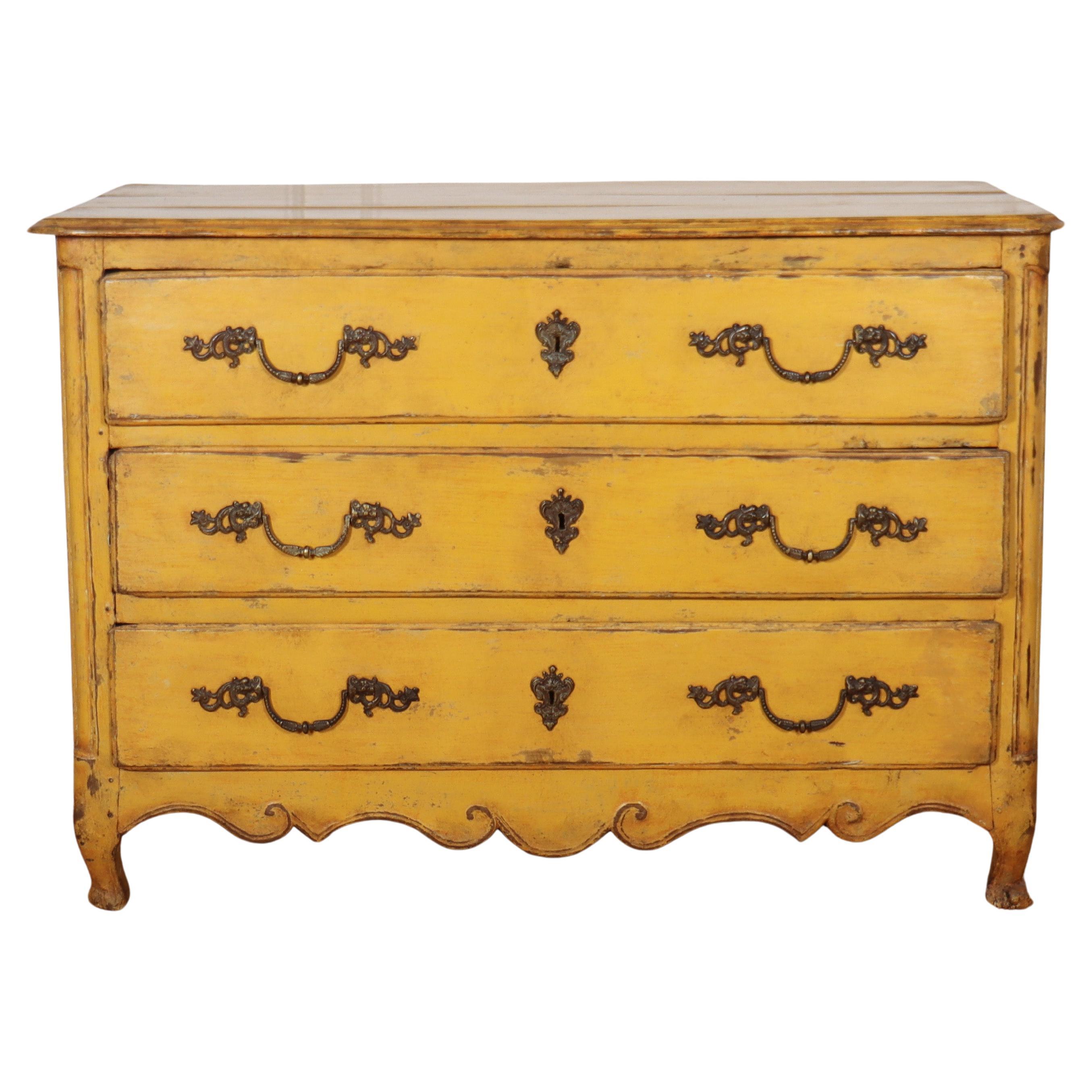 18th Century Original Painted Commode For Sale