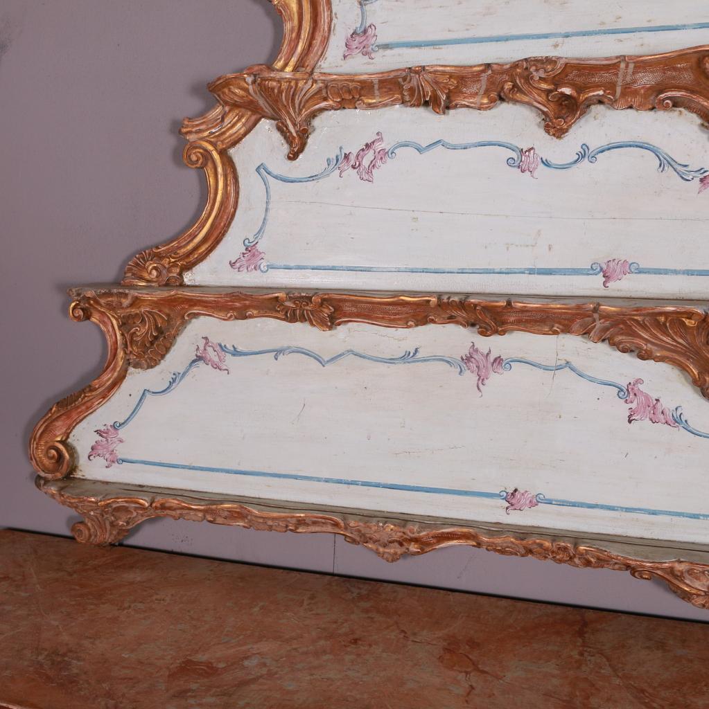 18th Century Original Painted Serpentine Front Italian Credenza / Sideboard 6