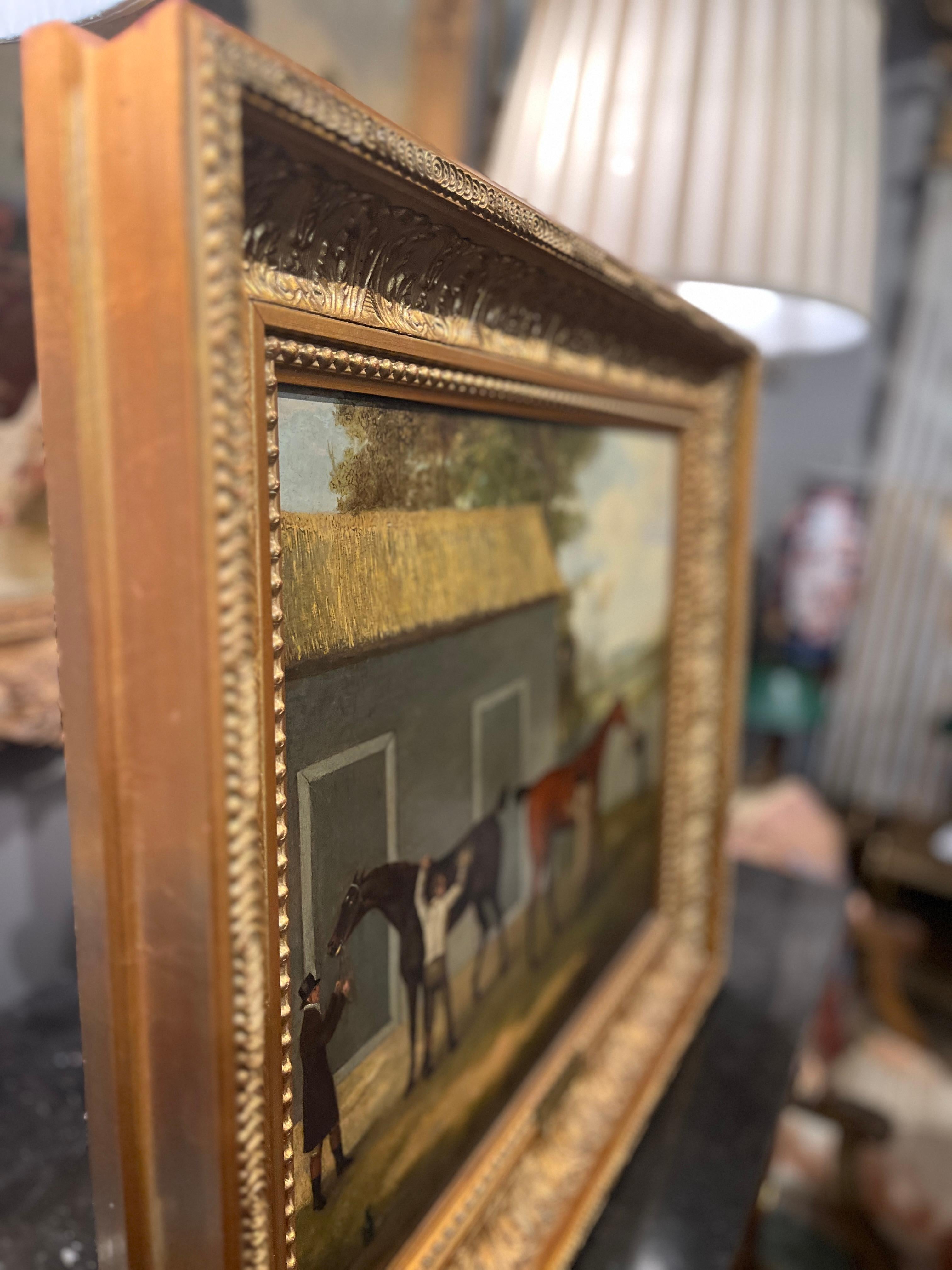 XVIIIe siècle Peinture originale du 18e siècle de John Nost Sartorius « Care for the Horses » en vente