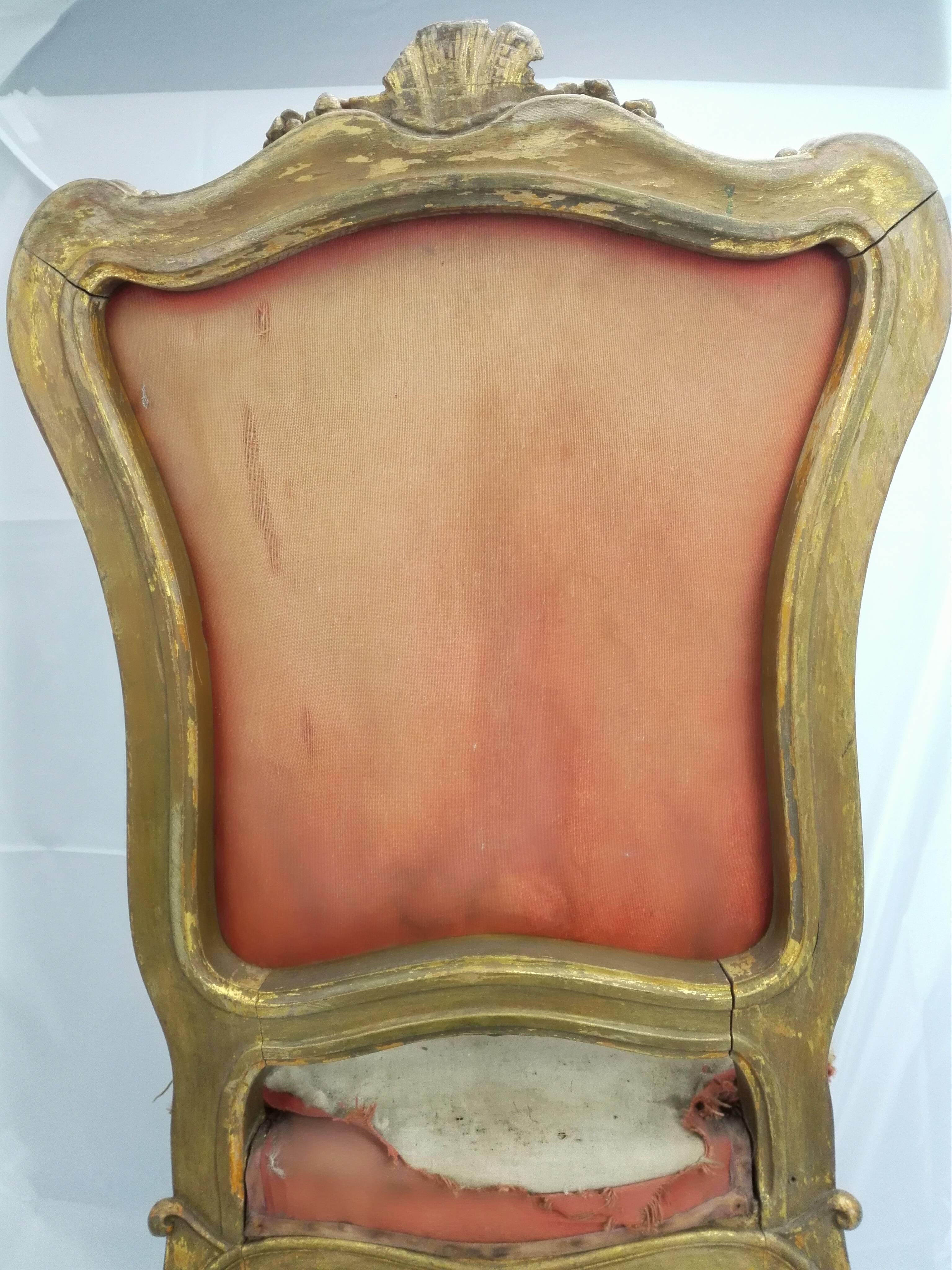 Painted 18th Century Original Venetian Rococo For Sale