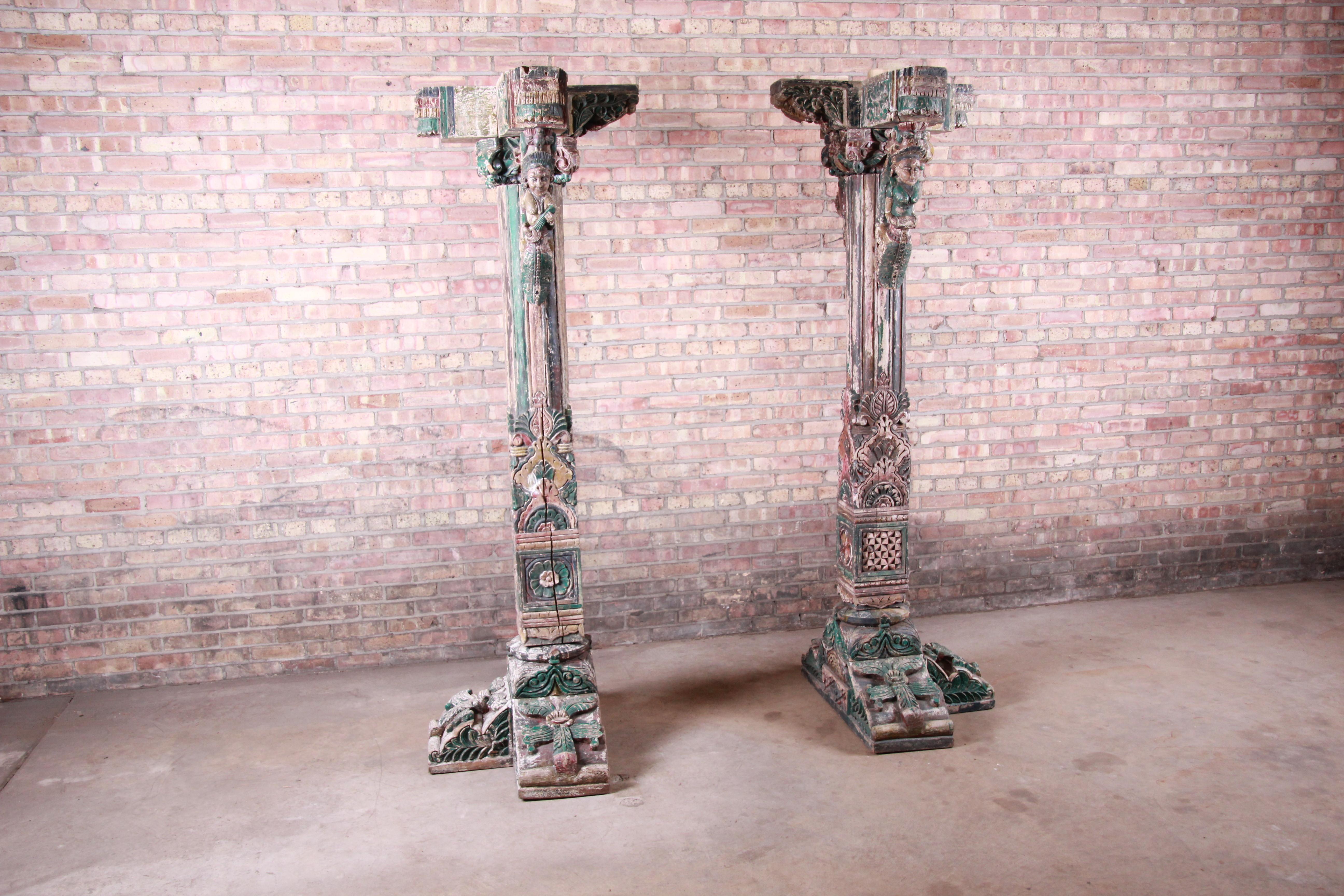 indian antique pillars