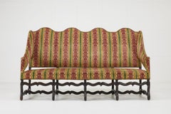 18th Century Os De Mouton French Walnut Sofa