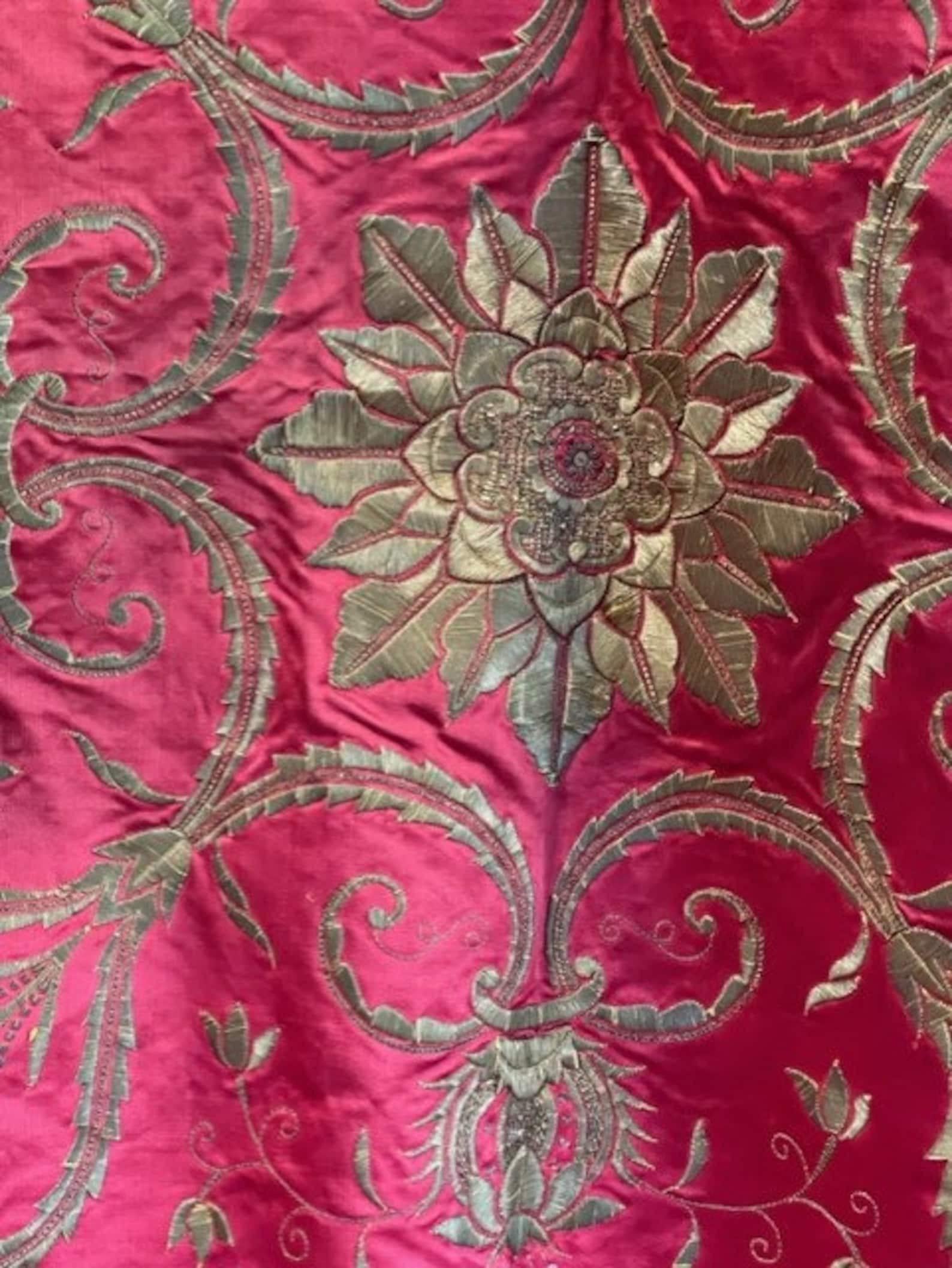 Embroidered 18th Century Ottoman Embroidery Cover For Sale