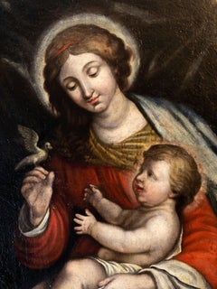 18th Century Our Lady of Peace, Italian Renaissance, Religious Painting