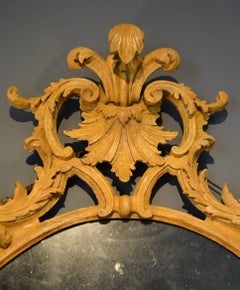 18th Century Oval Carved Mirror
