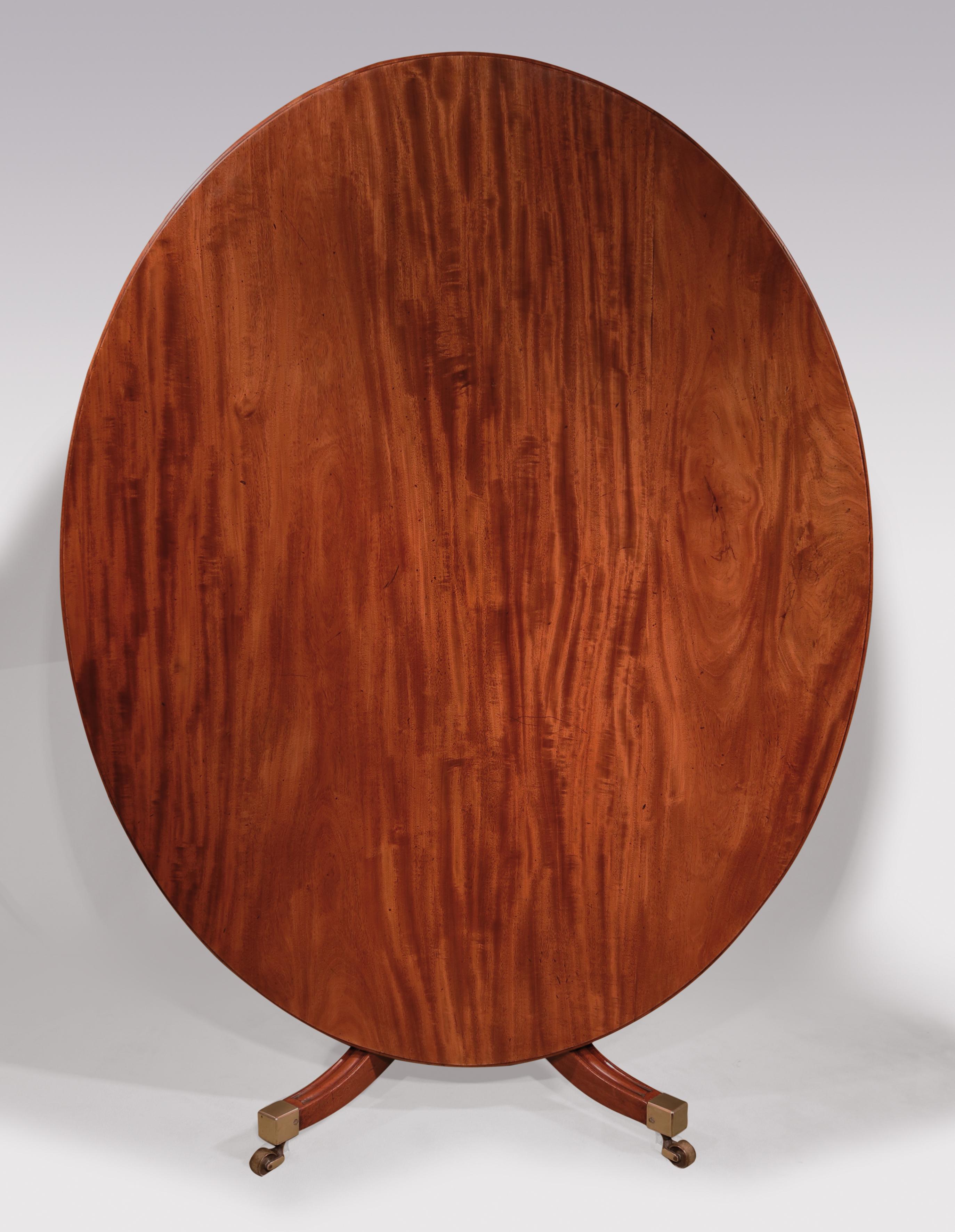 18th Century Oval Mahogany Breakfast Table In Good Condition In London, GB