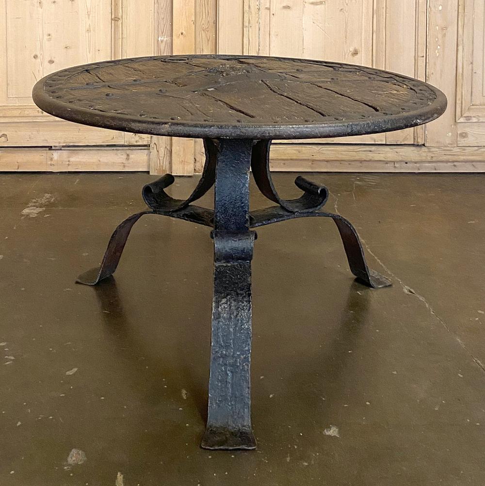 18th Century Ox Cart Wheel Coffee Table at 1stDibs cart wheel table