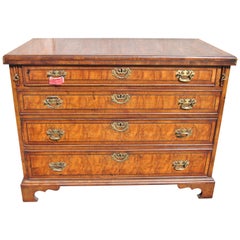18th Century Oyster Walnut Bachelors Chest