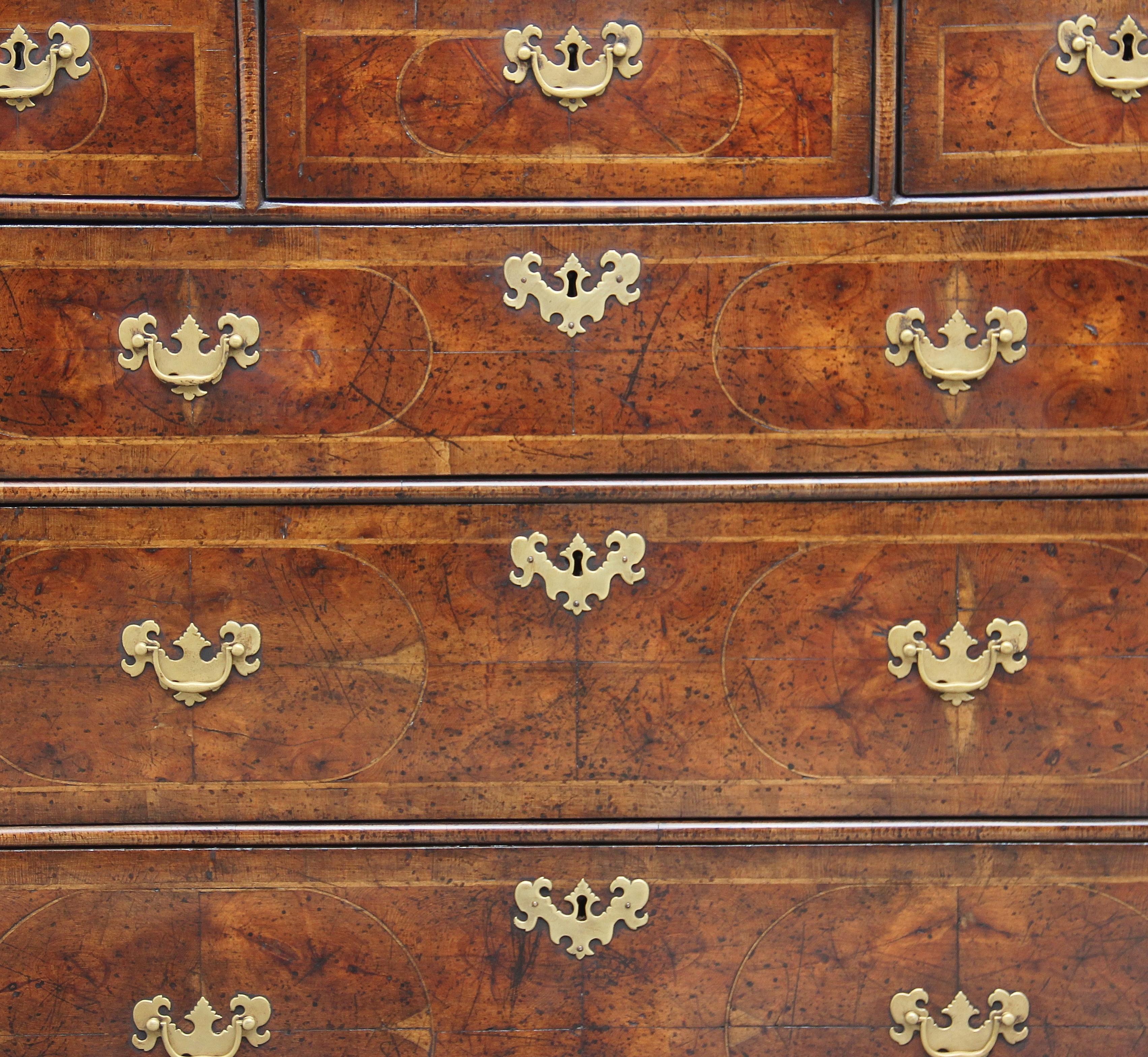 Oak 18th Century Oyster Wood Chest